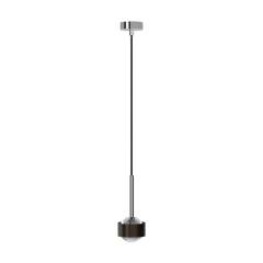Top Light Puk! 80 Avantgarde Drop Pendelleuchte 2x8W dimmbar, Black wood/Chrom