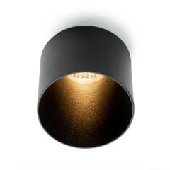 SLC Design Tubo Downlight R62 TED IP54 24� 9W, Schwarz, 3000K