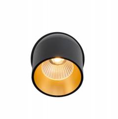 SLC Design Cup Deckeneinbauleuchte 9W, dreh-schwenkbar, Schwarz-Gold, 4000K