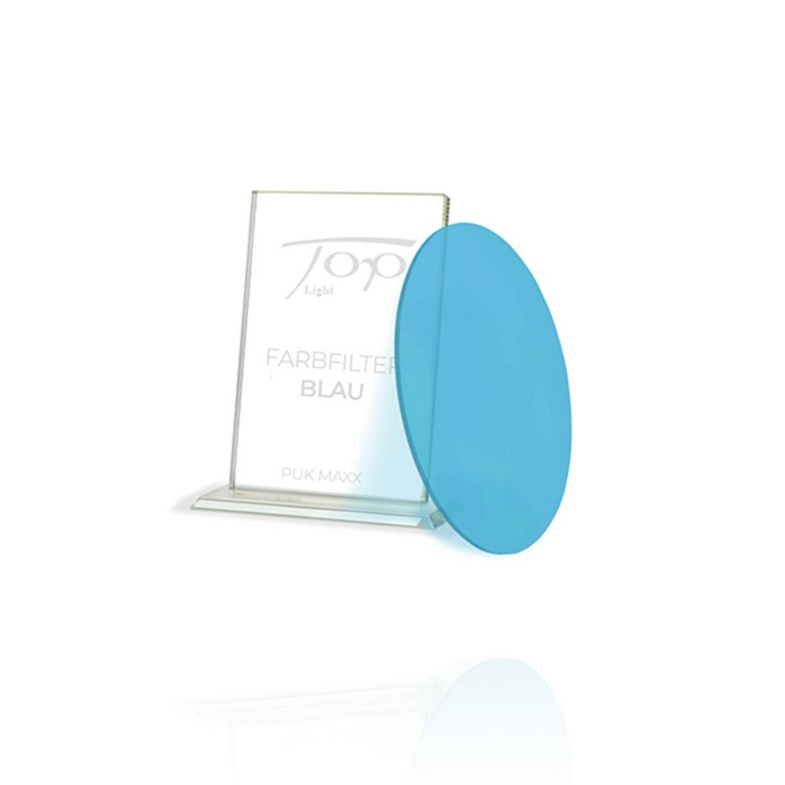 Top Light Blauer Farbfilter f�r Puk Maxx Leuchten , nur unter Glas oder Linse