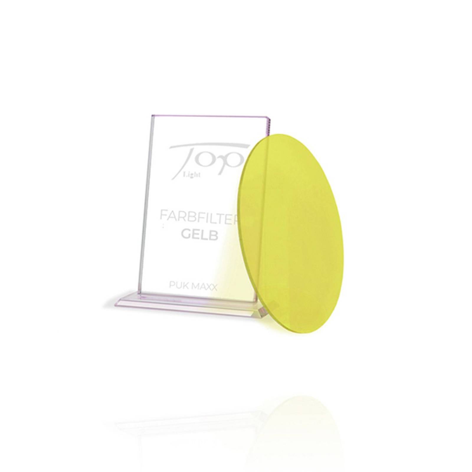 Top Light Gelber Farbfilter f�r Puk Meg Maxx Leuchten, passt unter Glas oder Linse