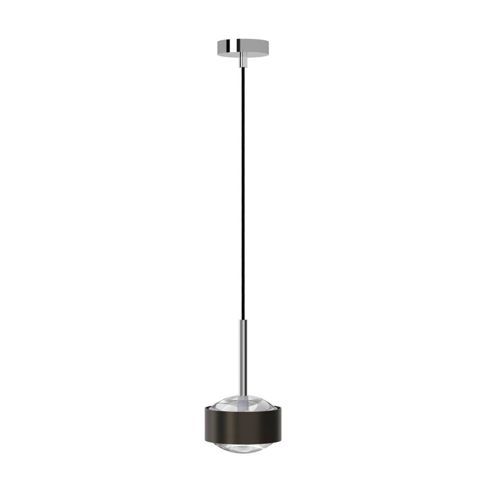 Top Light Puk! 120 Avantgarde Drop Pendelleuchte 2x10W dimmbar, Black wood/Chrom