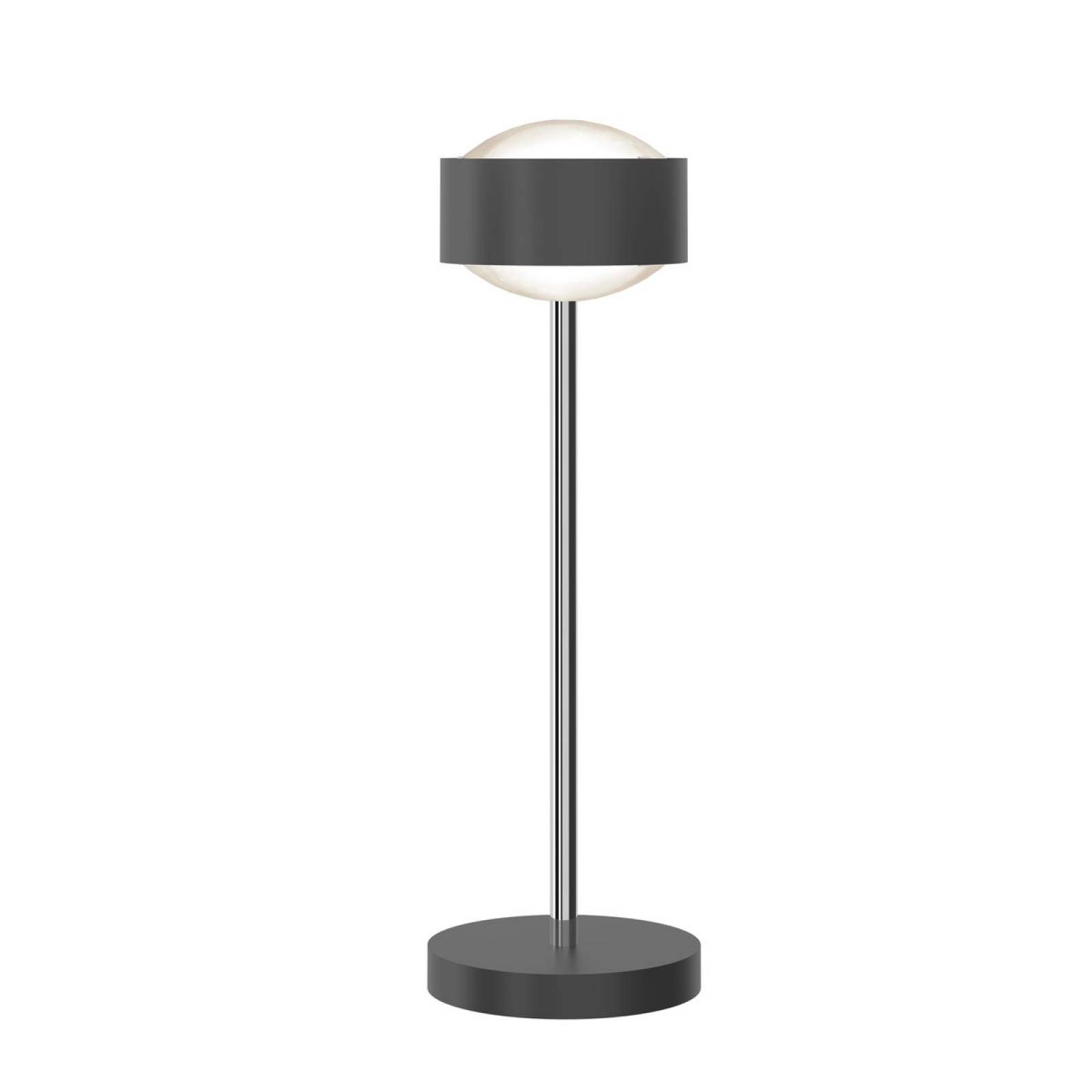 Top Light Puk! 120 Avantgarde Eye Table Tischleuchte 2x12W, Tastdimmer, Anthrazit matt/Chrom