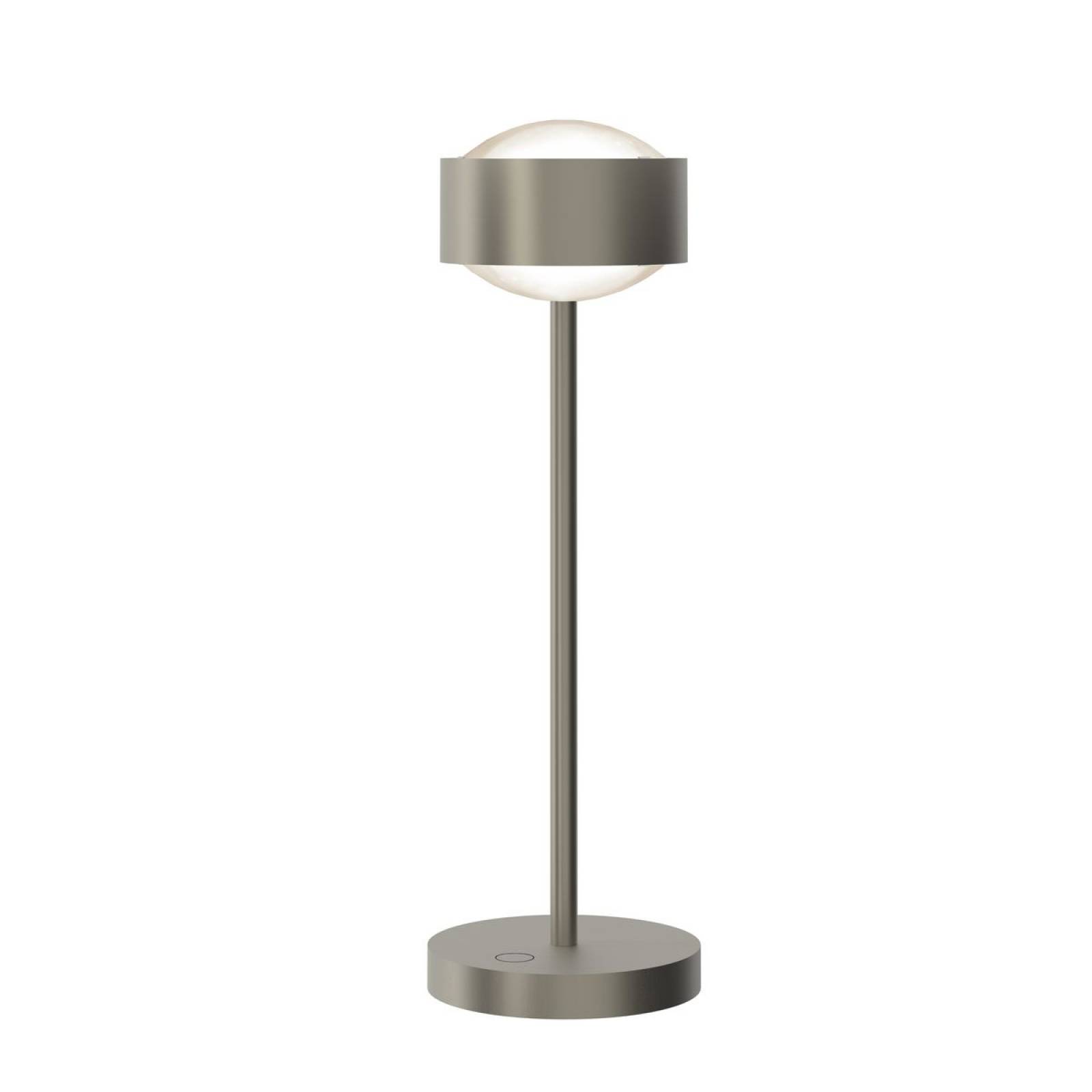 Top Light Puk! 120 Avantgarde Eye Table Tischleuchte 2x12W, Tastdimmer, Nickel matt