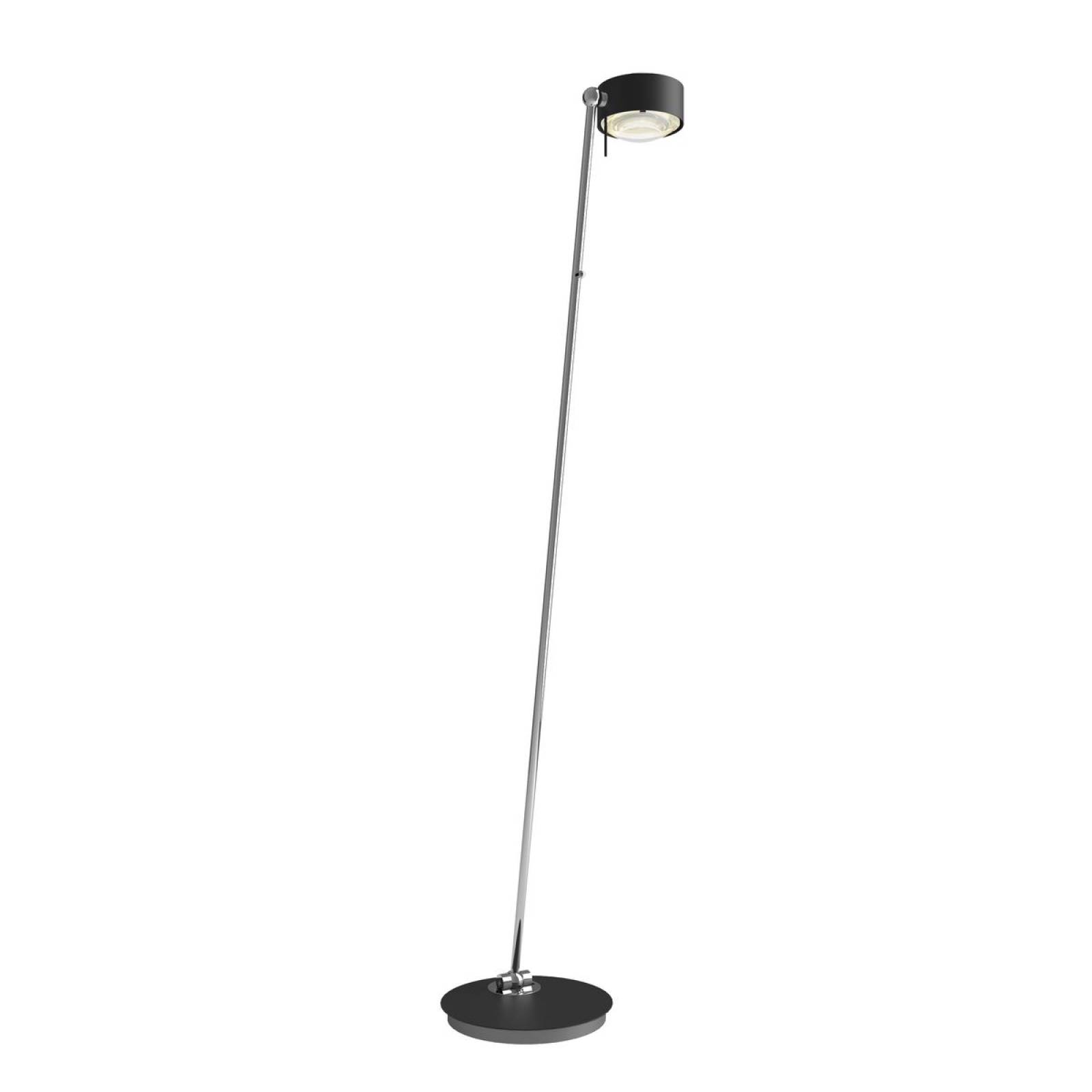 Top Light Puk! 120 Avantgarde Floor Stehleuchte 2x12W, Tastdimmer, Schwarz matt/Chrom
