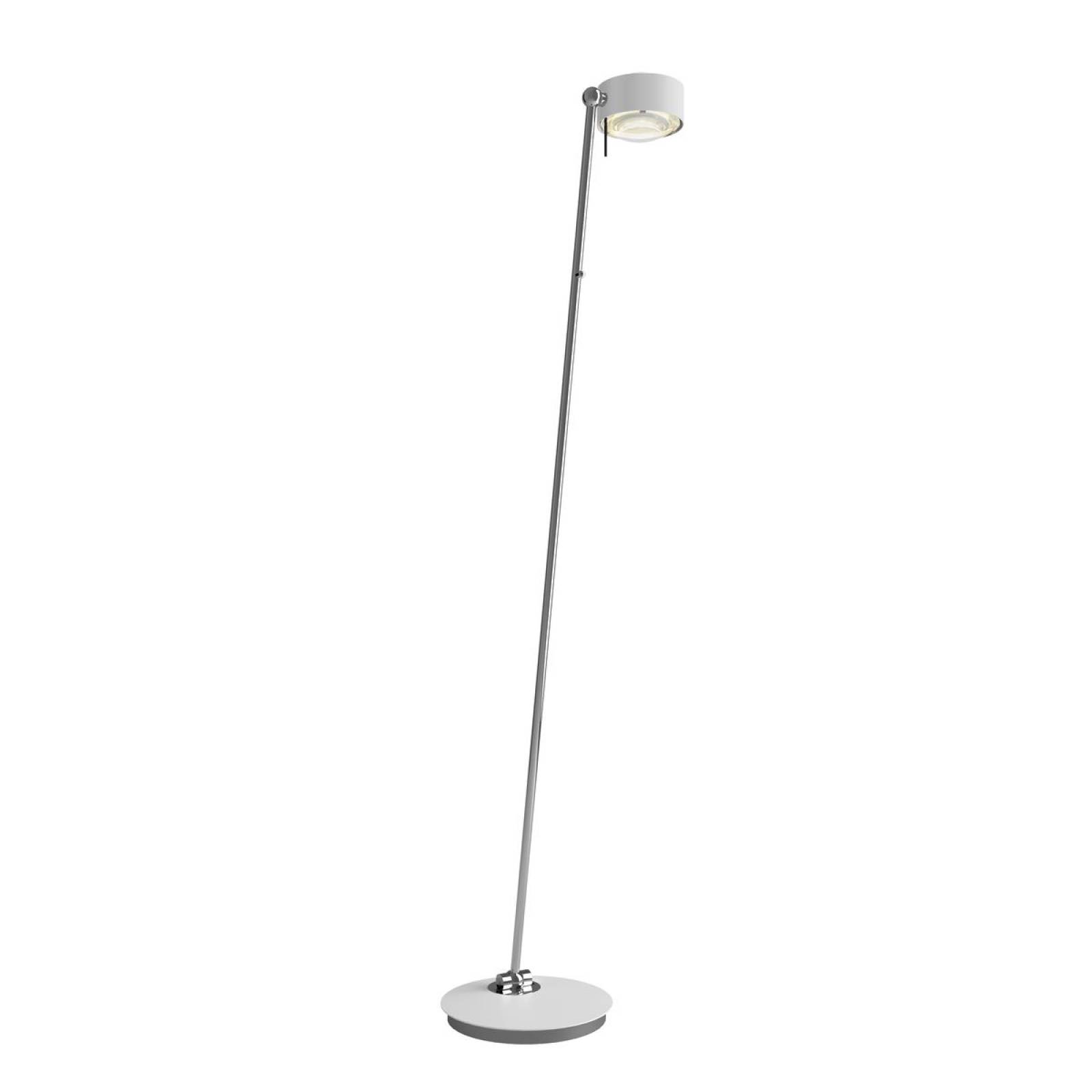 Top Light Puk! 120 Avantgarde Floor Stehleuchte 2x12W, Tastdimmer, Wei� matt/Chrom