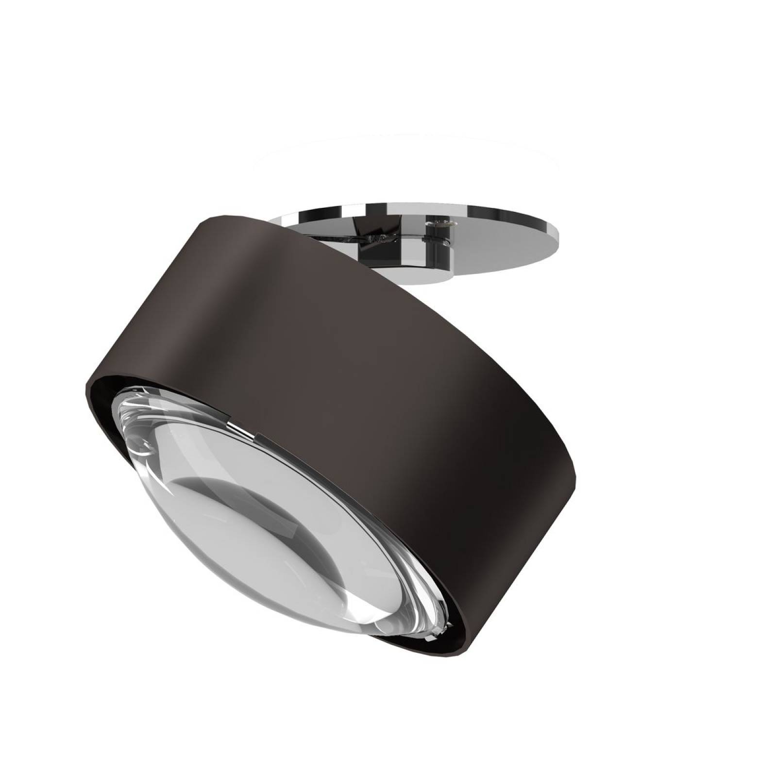 Top Light Puk! 120 Avantgarde Move Fit In Deckeneinbauleuchte �68, 18W dim, Black wood/Chrom