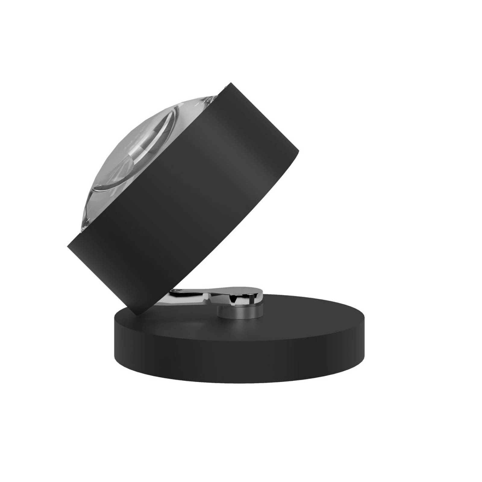 Top Light Puk! 120 Avantgarde Spot Table Tischleuchte 18W, Dimmtaster, Schwarz matt/Chrom