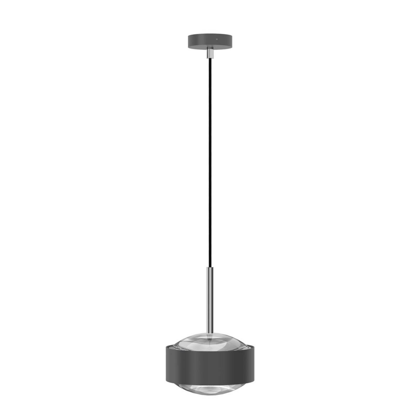 Top Light Puk! 160 Avantgarde Drop Pendelleuchte 2x10W dimmbar, Schwarz matt/Chrom
