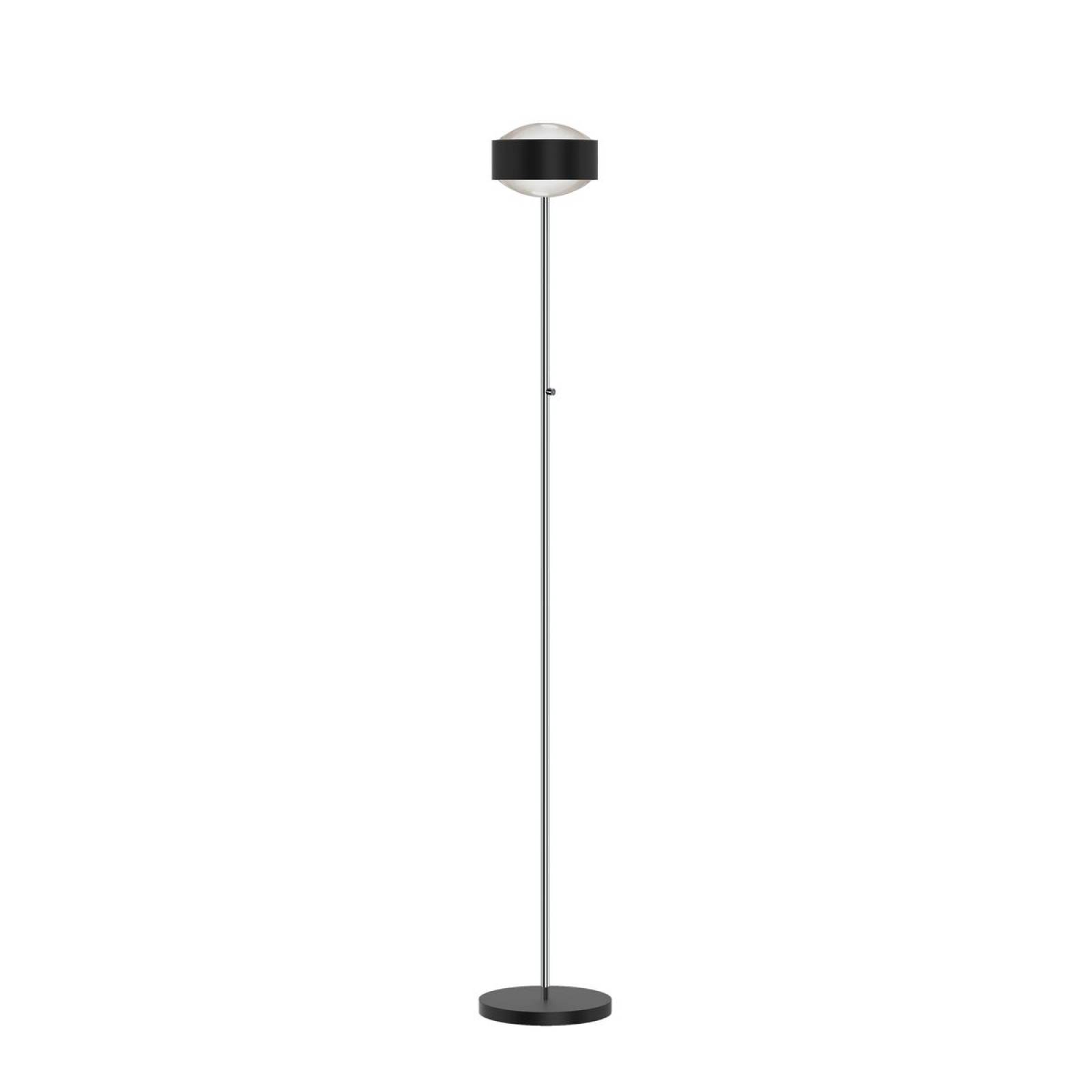 Top Light Puk! 160 Avantgarde Eye Floor Stehleuchte 2x12W, Tastdimmer, Schwarz matt/Chrom
