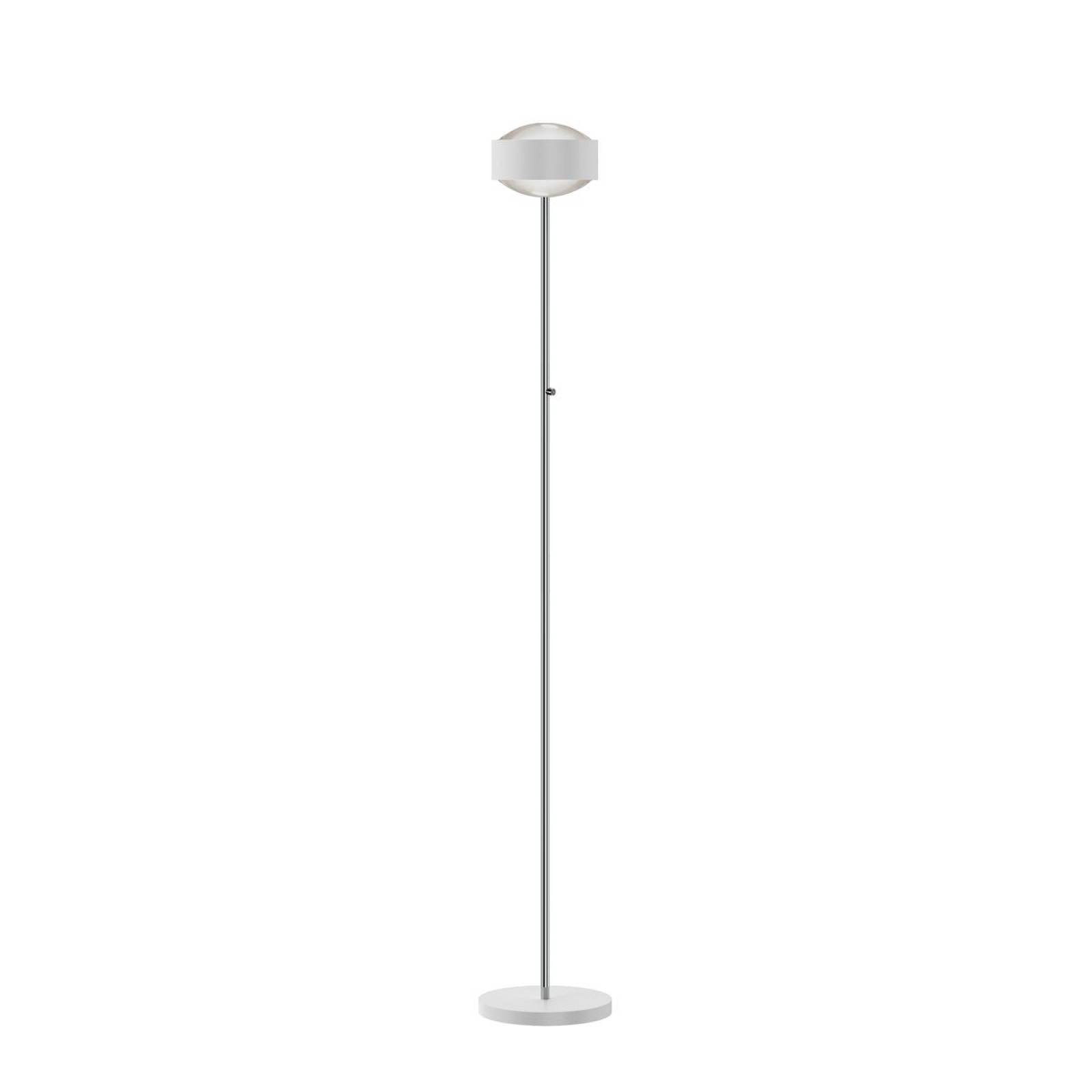 Top Light Puk! 160 Avantgarde Eye Floor Stehleuchte 2x12W, Tastdimmer, Wei� matt/Chrom