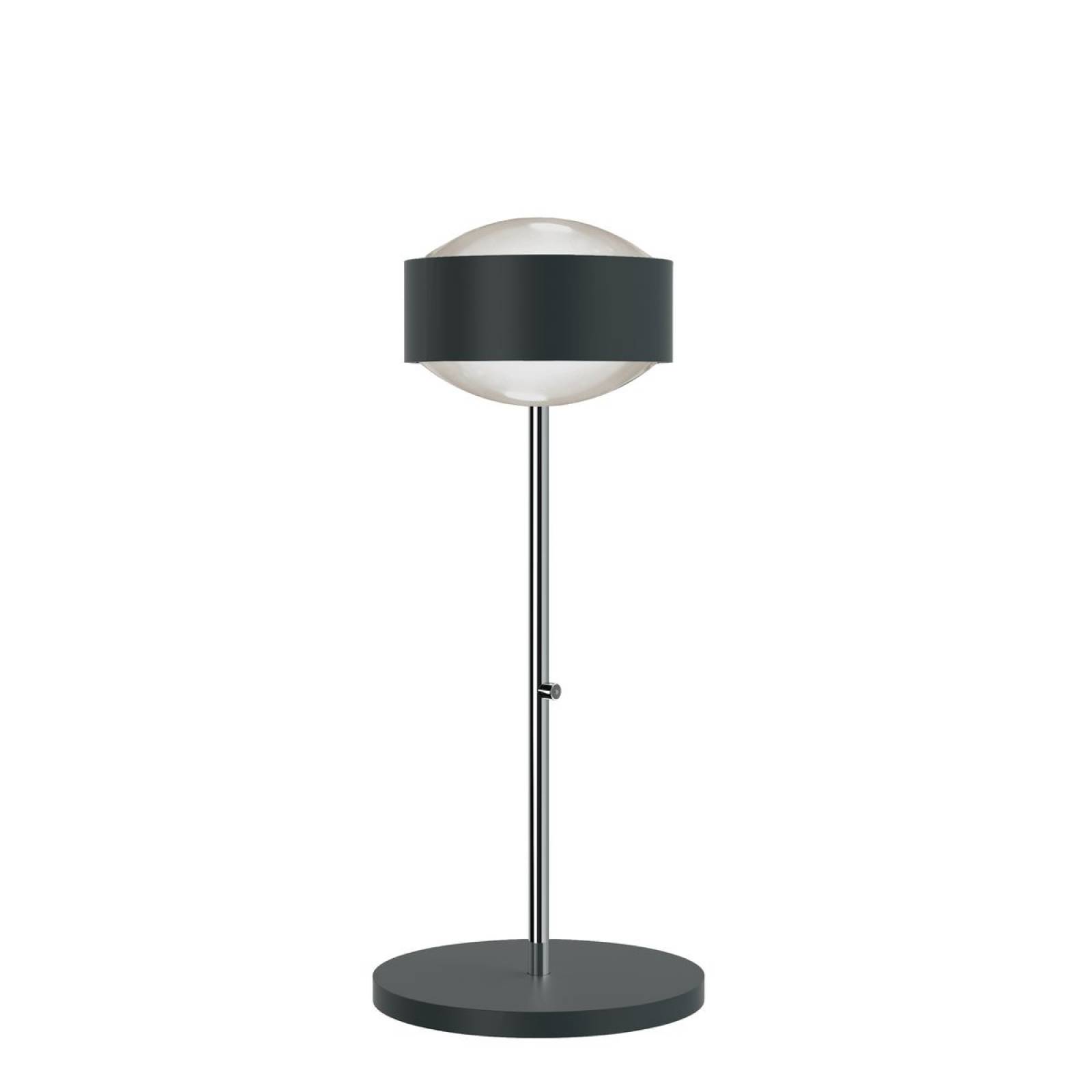 Top Light Puk! 160 Avantgarde Eye Table Tischleuchte 2x12W, Tastdimmer, Anthrazit matt/Chrom