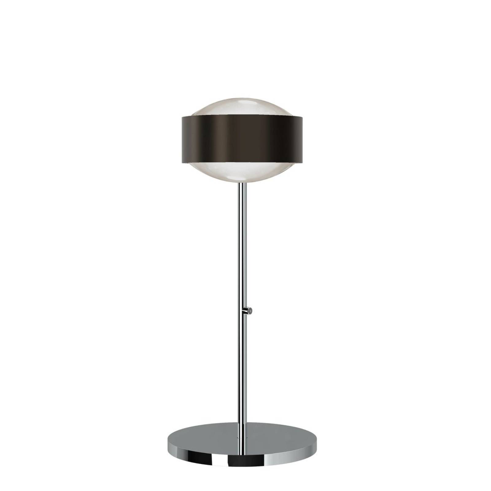 Top Light Puk! 160 Avantgarde Eye Table Tischleuchte 2x12W, Tastdimmer, Black wood/Chrom