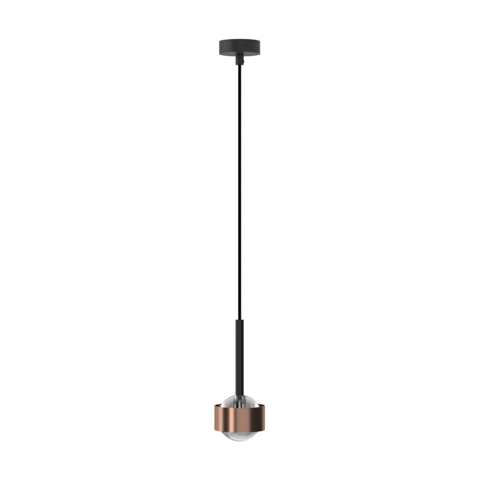 Top Light Puk! 80 Avantgarde Drop Pendelleuchte 2x8W dimmbar, Kupfer /Schwarz matt