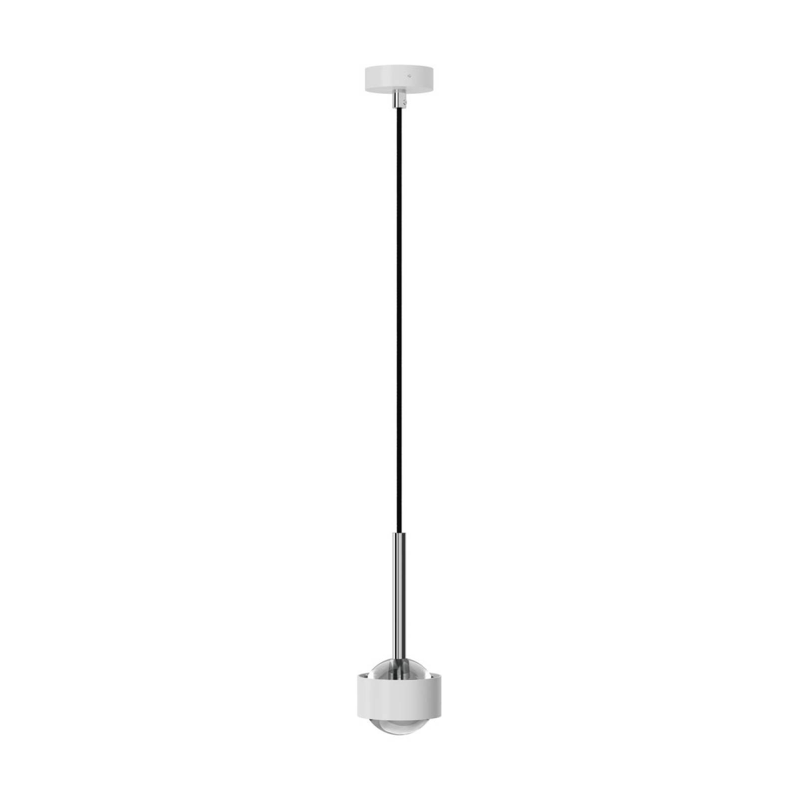 Top Light Puk! 80 Avantgarde Drop Pendelleuchte 2x8W dimmbar, Wei� matt/Chrom