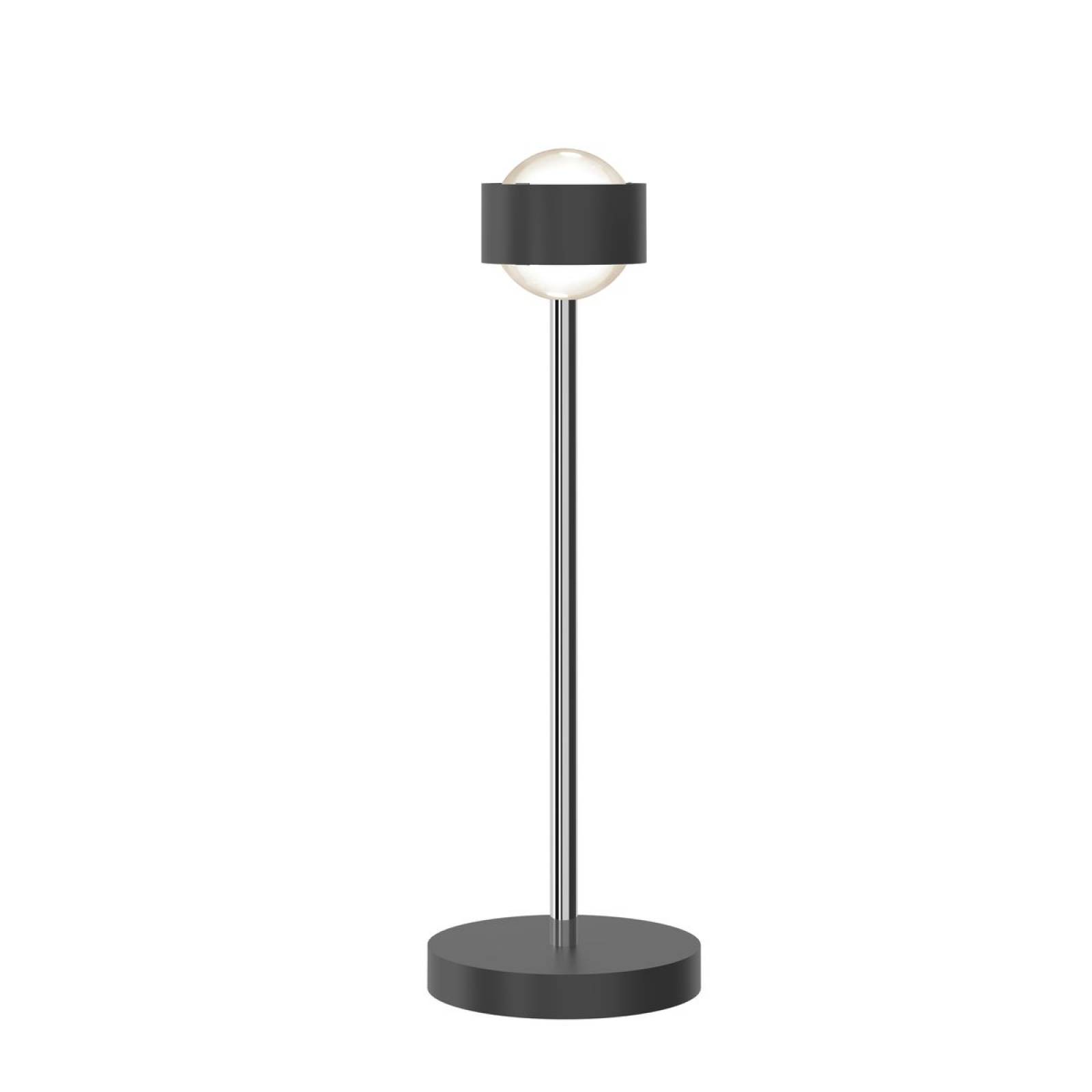 Top Light Puk! 80 Avantgarde Eye Table Tischleuchte 2x12W, Tastdimmer, Anthrazit matt/Chrom