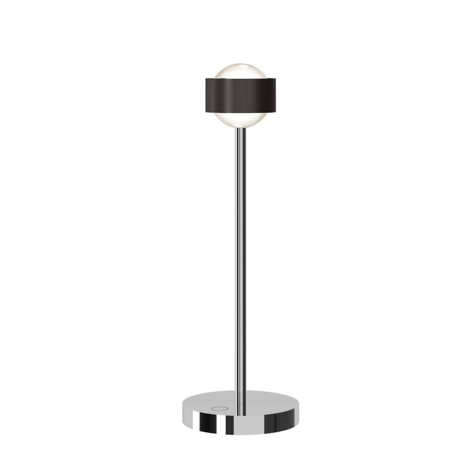 Top Light Puk! 80 Avantgarde Eye Table Tischleuchte 2x12W, Tastdimmer, Black wood/Chrom