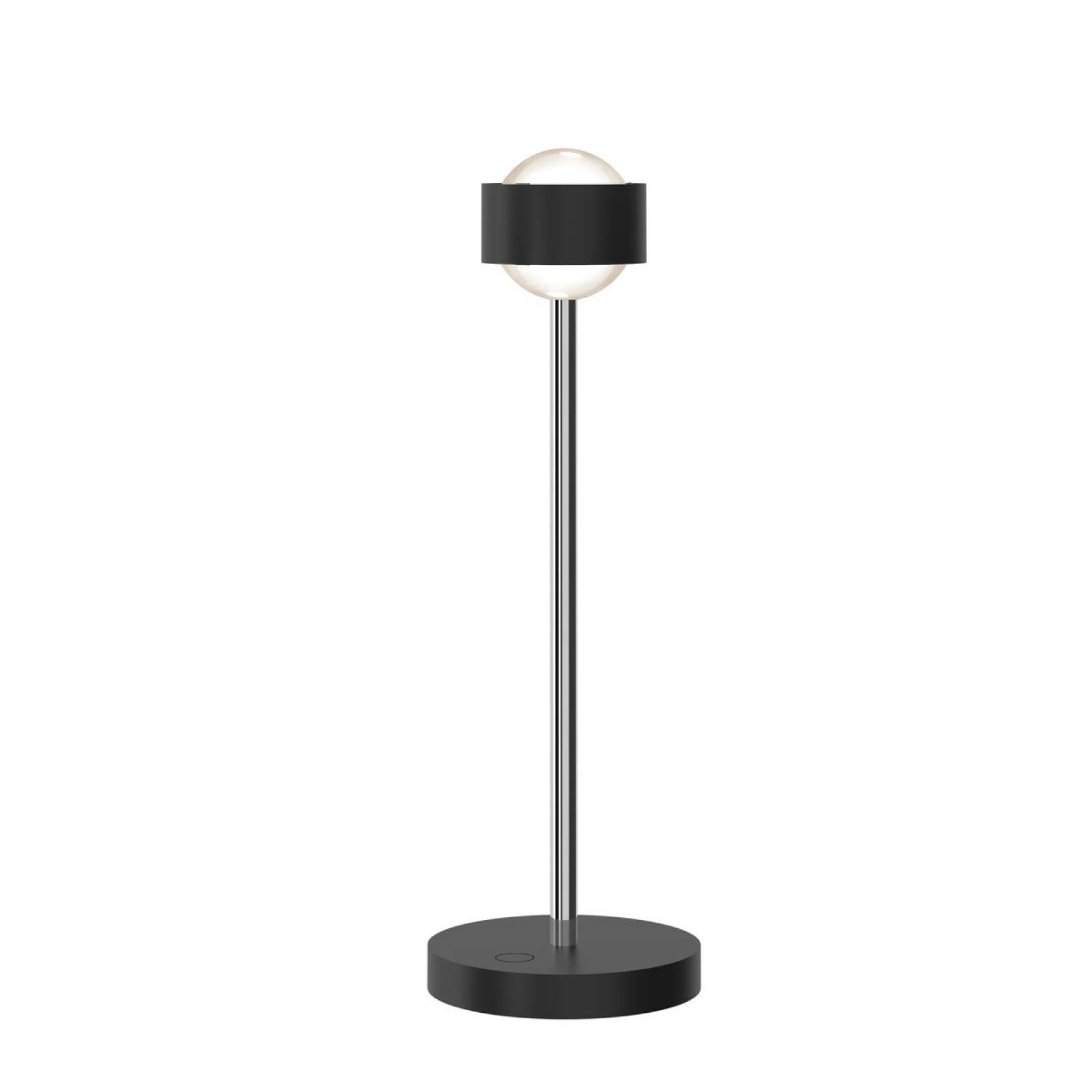 Top Light Puk! 80 Avantgarde Eye Table Tischleuchte 2x12W, Tastdimmer, Schwarz matt/Chrom