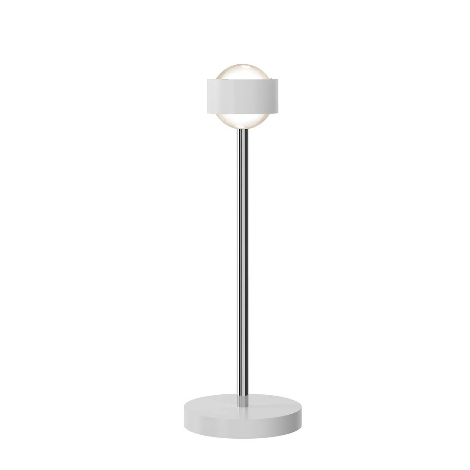 Top Light Puk! 80 Avantgarde Eye Table Tischleuchte 2x12W, Tastdimmer, Wei� matt/Chrom