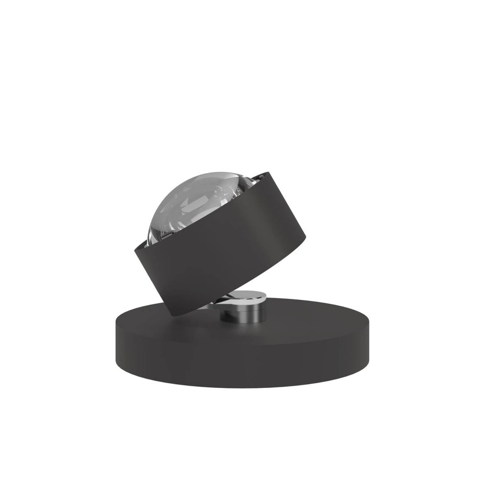 Top Light Puk! 80 Avantgarde Spot Table Tischleuchte 18W Dimmtaster, Anthrazit matt/Chrom