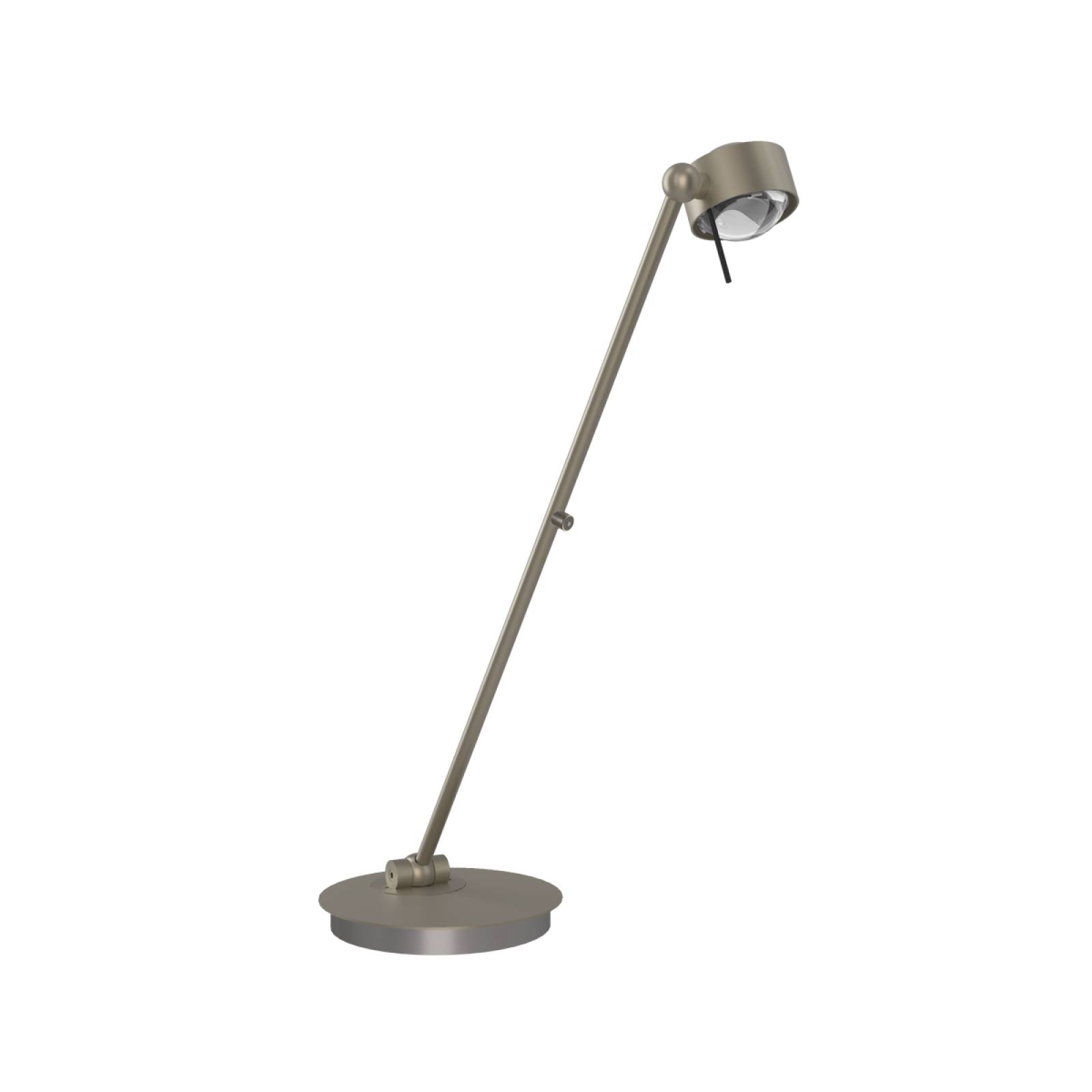 Top Light Puk! 80 Avantgarde Table Tischleuchte 60cm, 2x12W Tastdimmer, Nickel matt