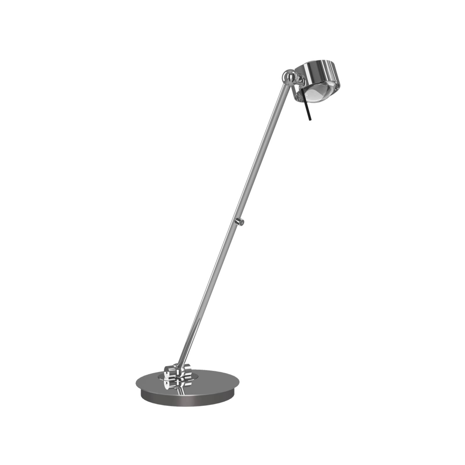 Top Light Puk! 80 Avantgarde Table Tischleuchte 80cm, 2x12W Tastdimmer, Chrom