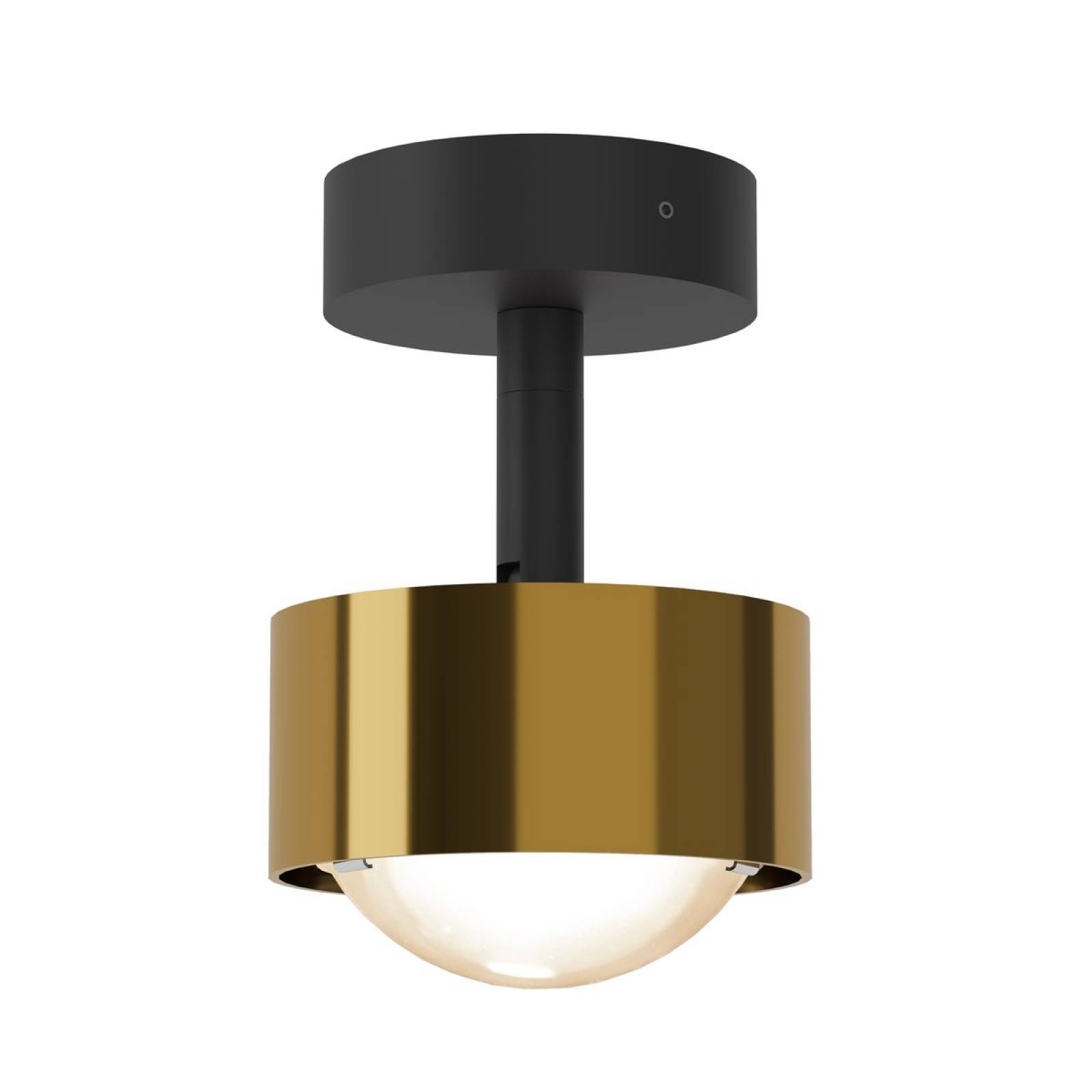 Top Light Puk! 80 Avantgarde Turn Up & Down Deckenleuchte 2x8W dimmbar, Messing /Schwarz matt