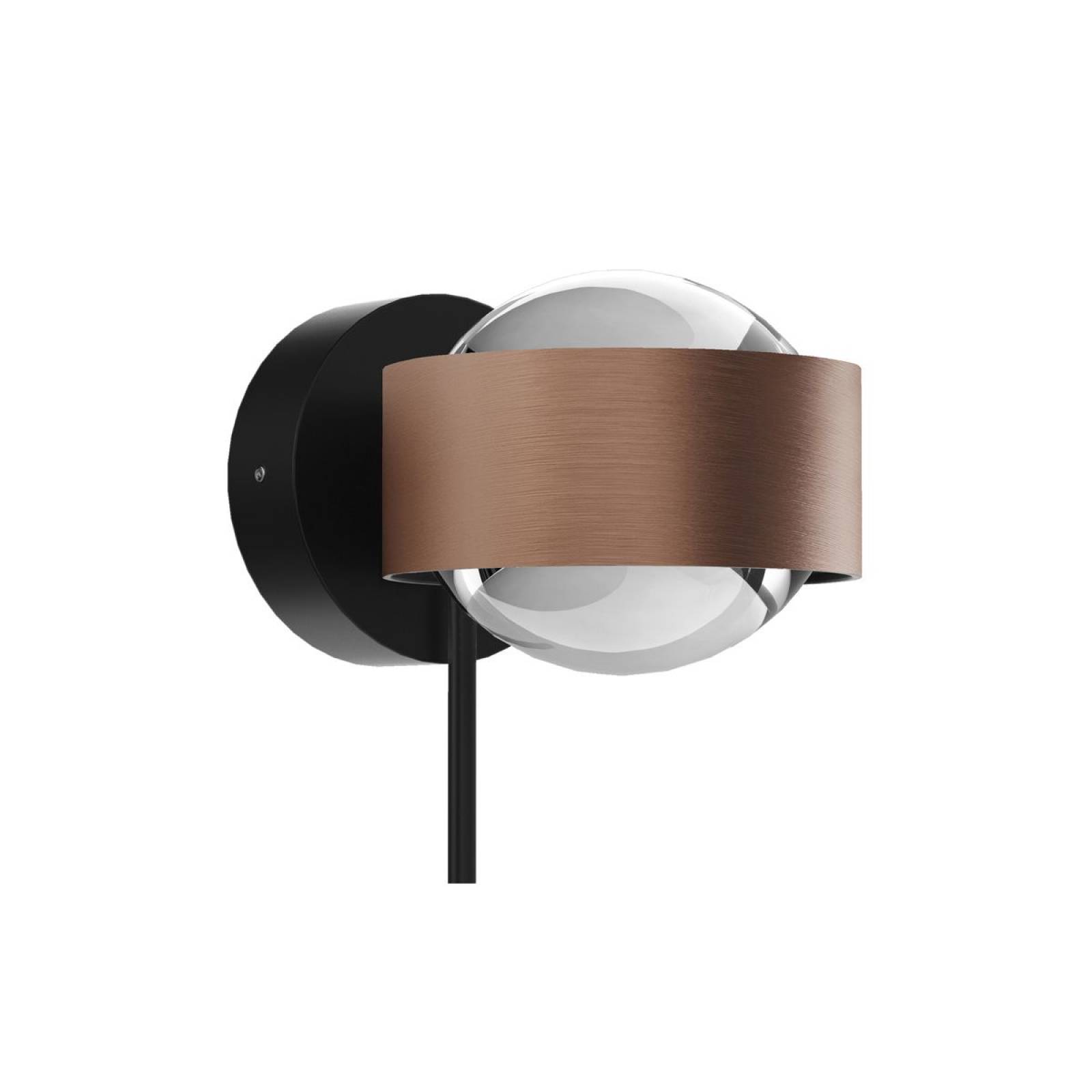 Top Light Puk! 80 Avantgarde Wall Wandleuchte 2x8W dimmbar, Kupfer /Schwarz matt
