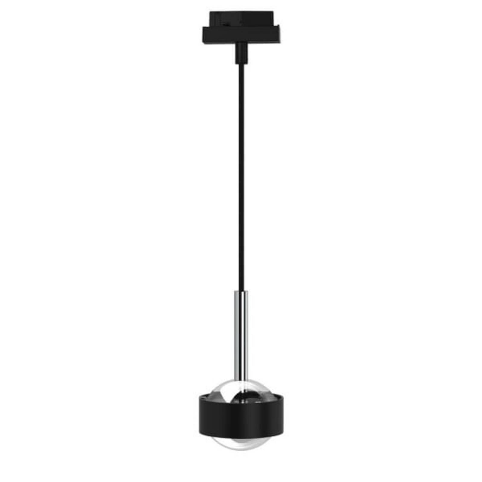 Top Light Puk Drop-Mini Track, 2700K, 2x8W, Schwarz-chrom, Schwarz, Linse matt