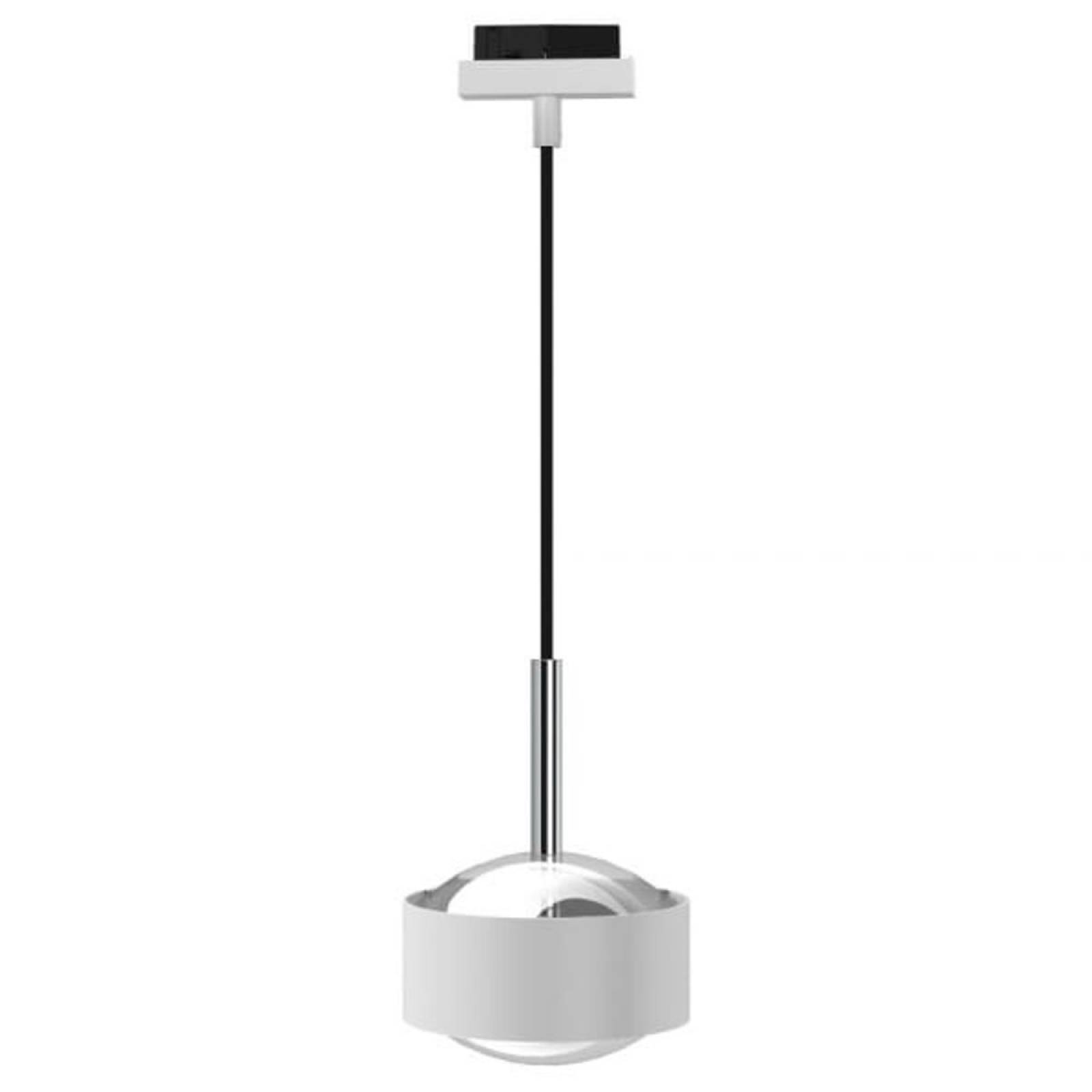 Top Light Puk Maxx Drop-Mini Track, 2700K, 2x12W, +2m, Wei� / Chrom, Schwarz, Glas