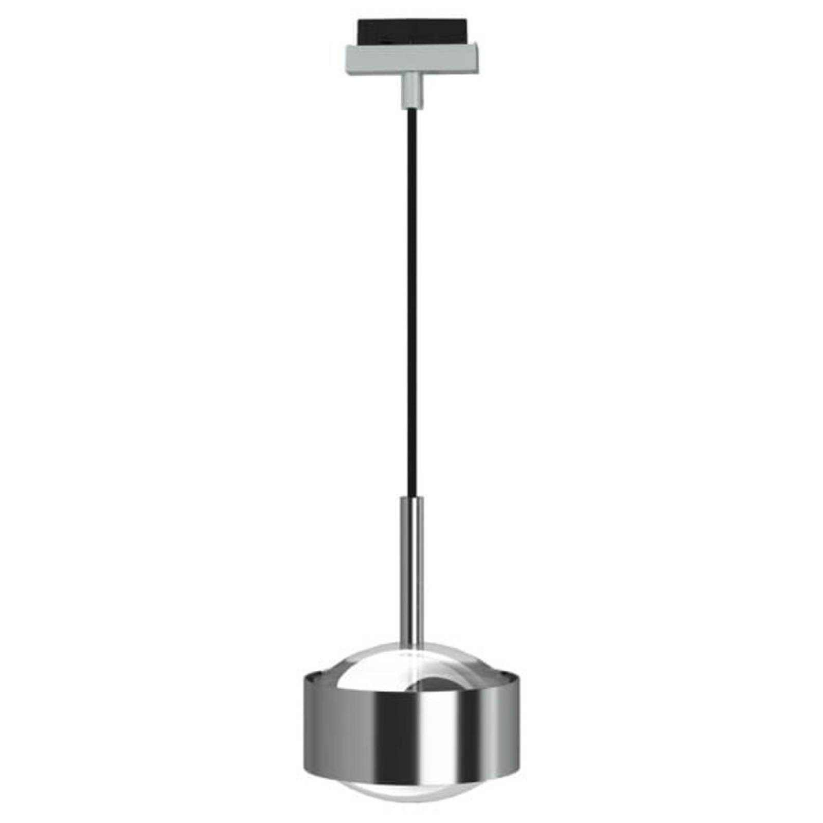 Top Light Puk Maxx Drop-Mini Track, 2700K, 2x12W, +3m, Chrom matt, Schwarz, Linse matt