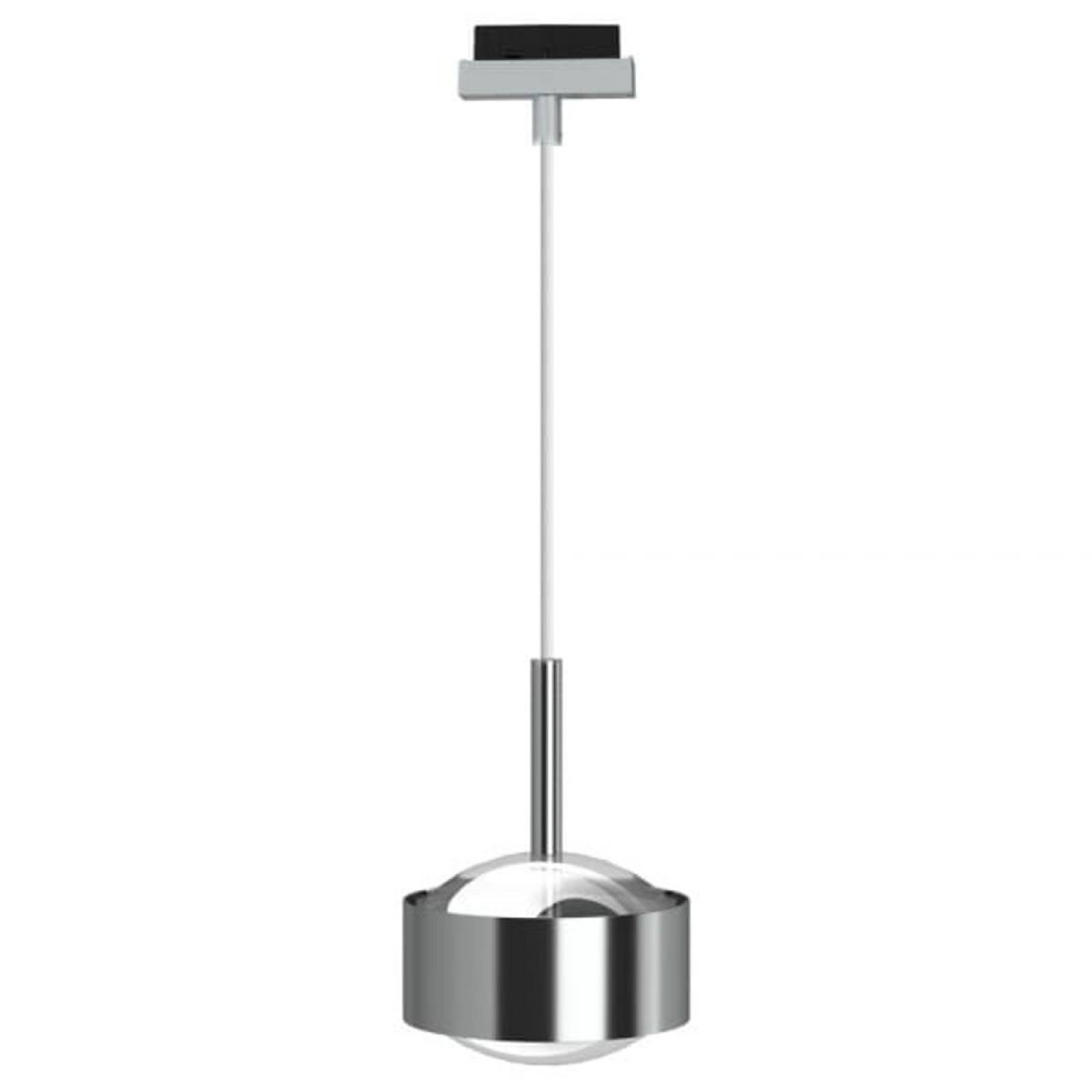 Top Light Puk Maxx Drop-Mini Track, 2700K, 2x12W, +3m, Chrom matt, Wei�, Glas