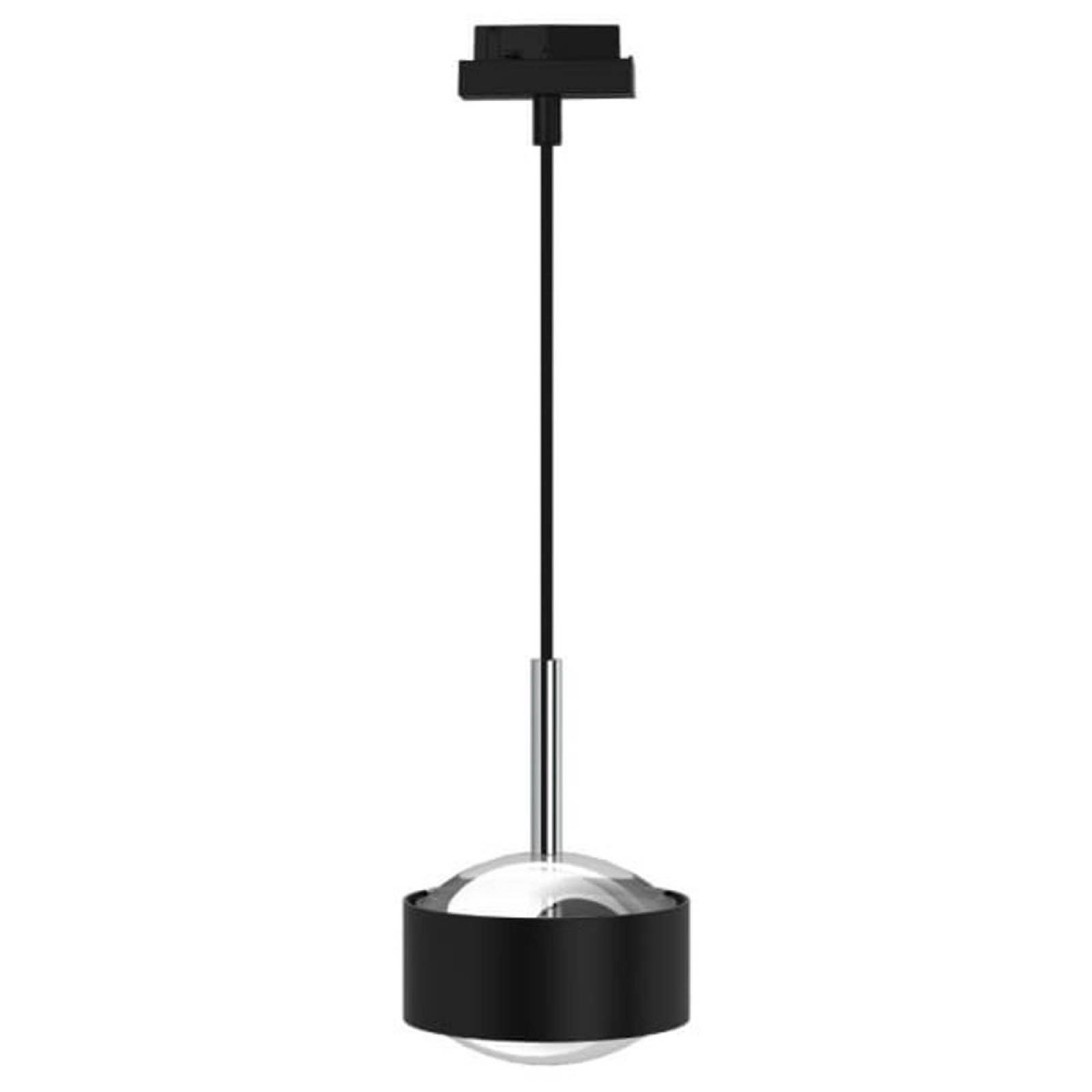 Top Light Puk Maxx Drop-Mini Track, 2700K, 2x12W, +4m, Schwarz-chrom, Schwarz, Glas