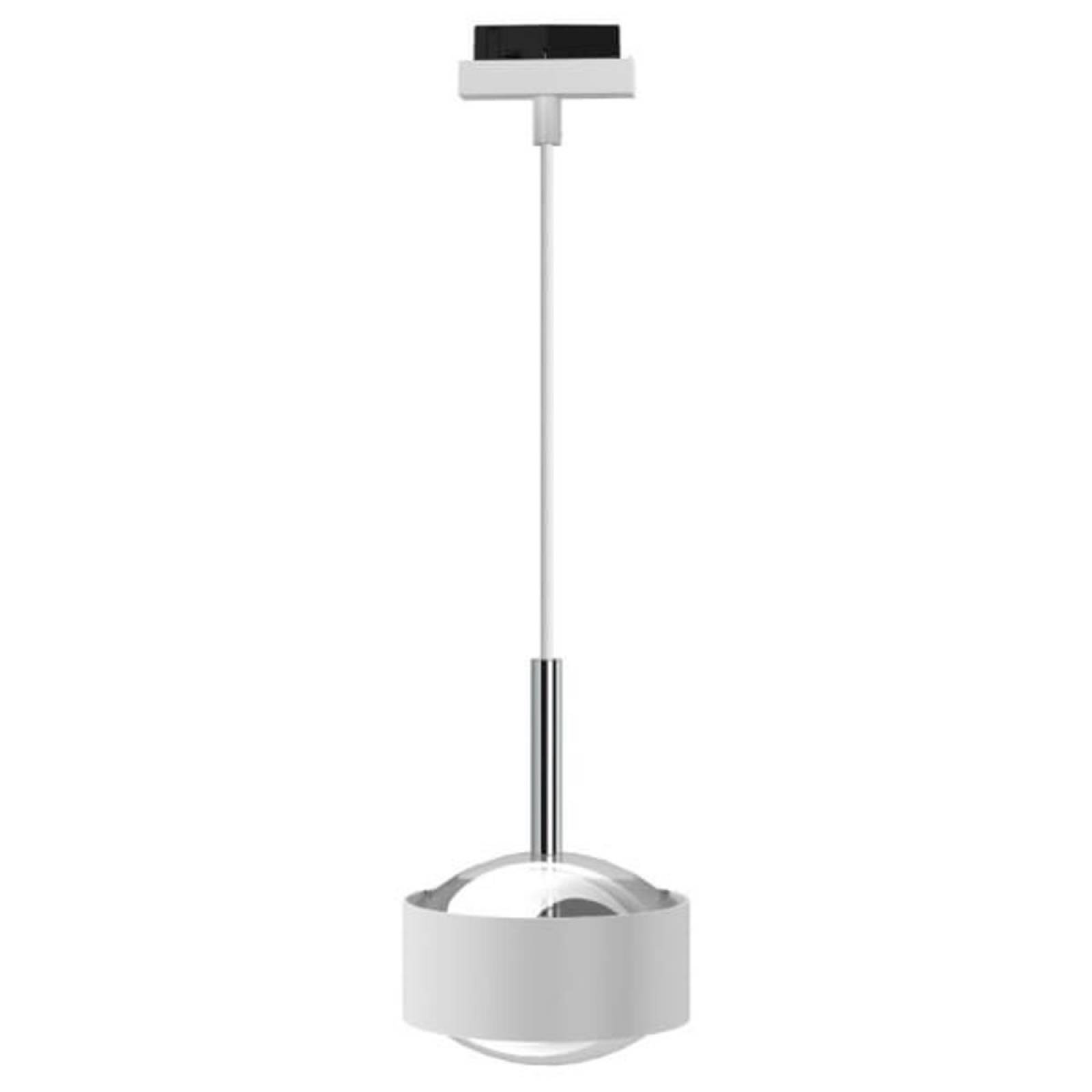 Top Light Puk Maxx Drop-Mini Track, 2700K, 2x12W, +5m, Wei� / Chrom, Wei�, Linse matt
