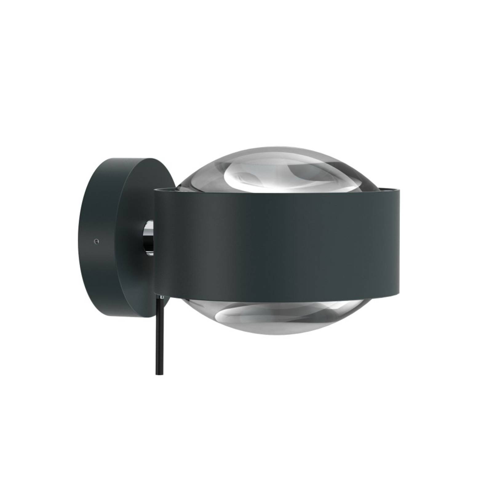 Top Light Wandleuchte Puk Maxx Wall Plus drehbar �130, Anthrazit-matt / Chrom, 2x10W