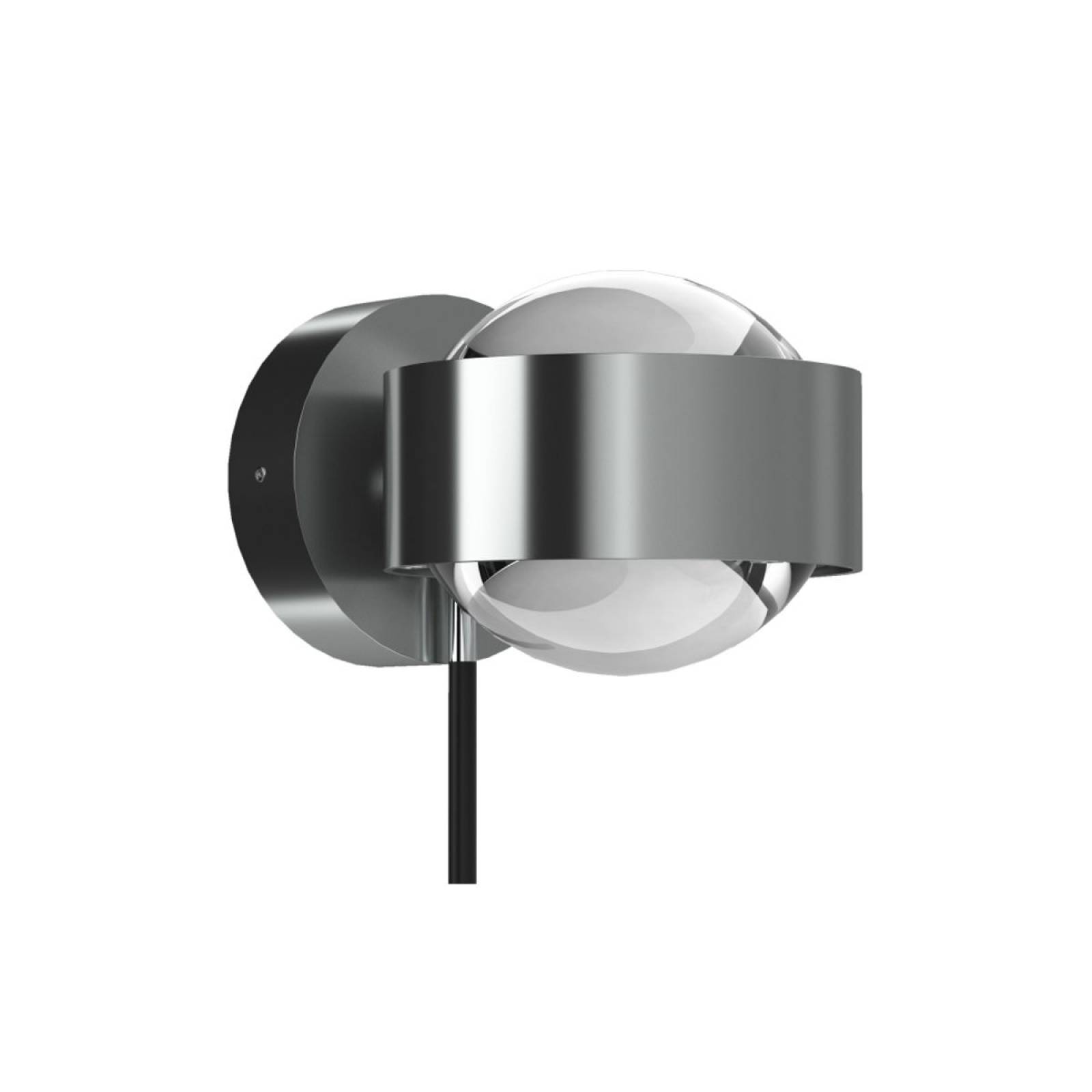 Top Light Wandleuchte PukWall Plus �90, drehbar, Chrom matt, 2x8W