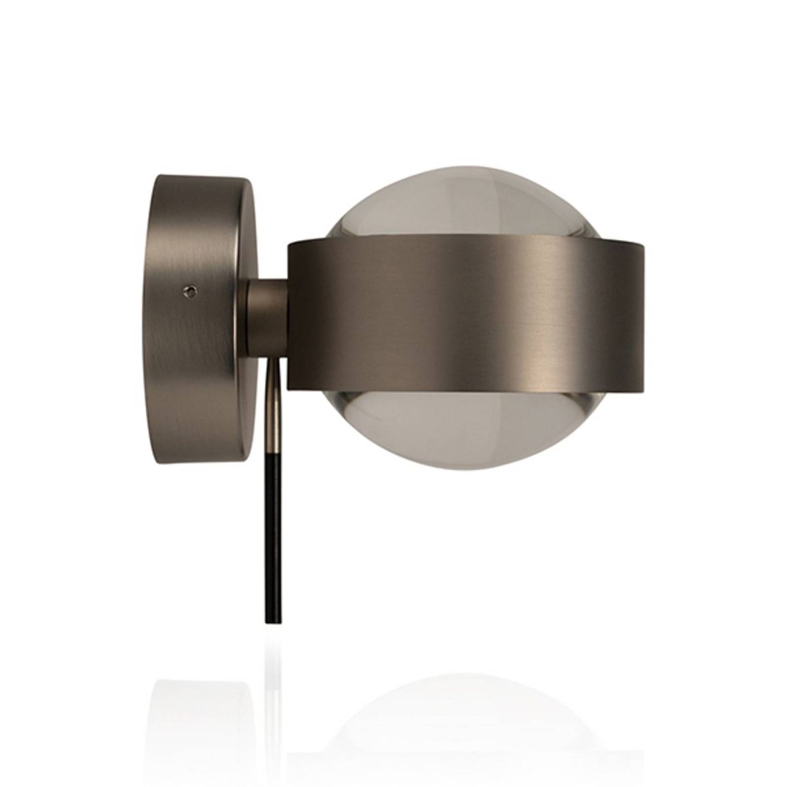 Top Light Wandleuchte PukWall Plus �90, drehbar, Nickel matt, 2x8W