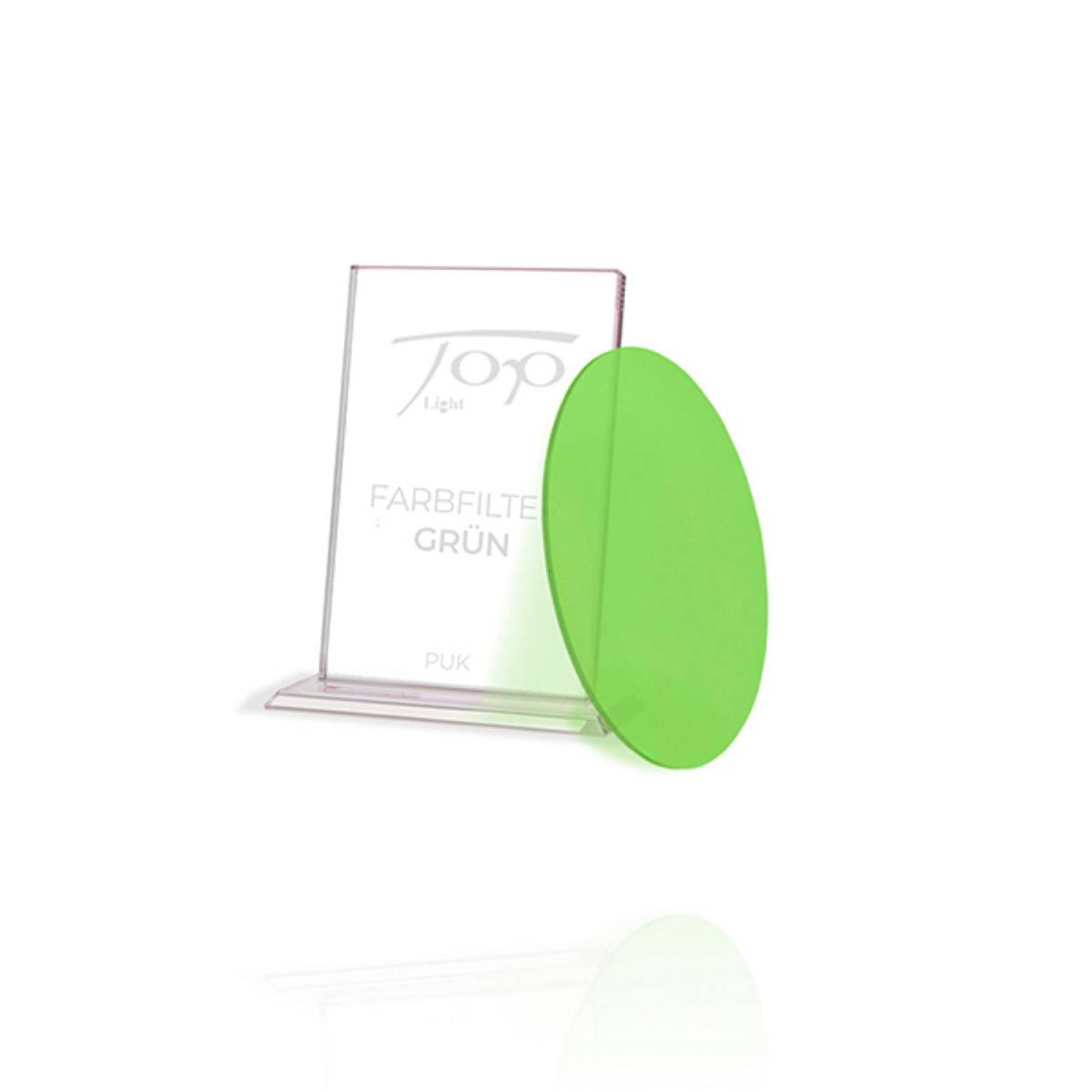 Top Light gr�ner Farbfilter f�r Puk Leuchten, nur unter Glas oder Linse