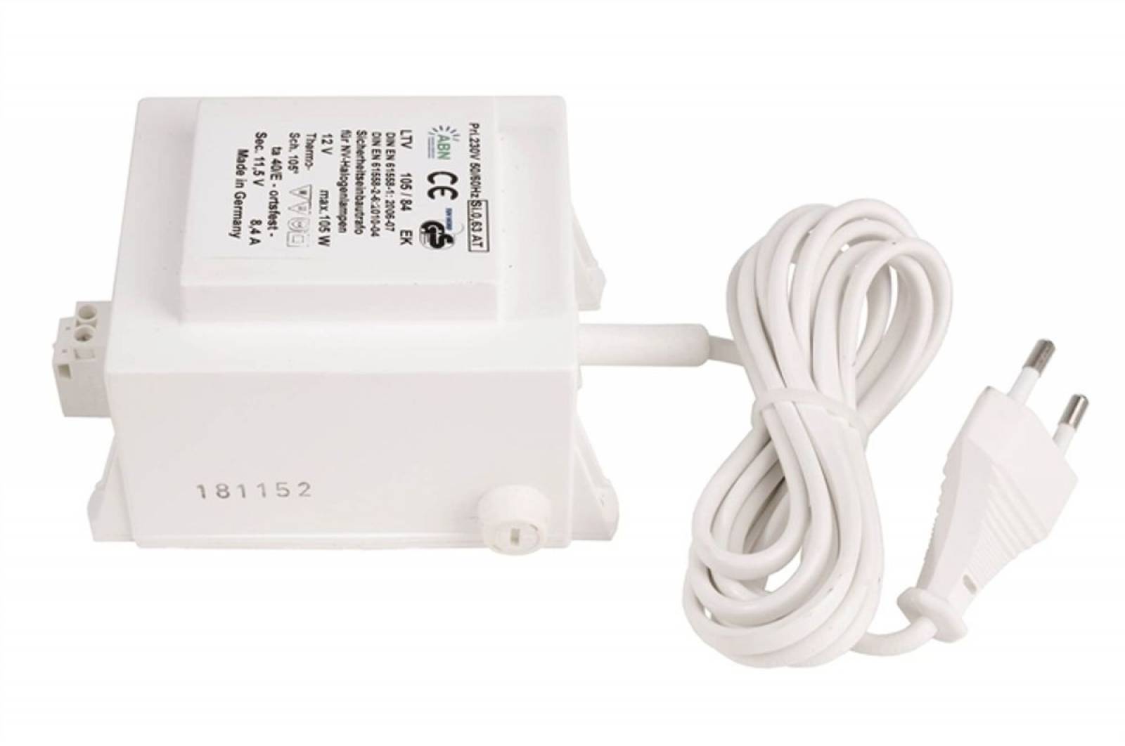 Trafo ABN Standard gewickelt 12V, 105VA, konventionell