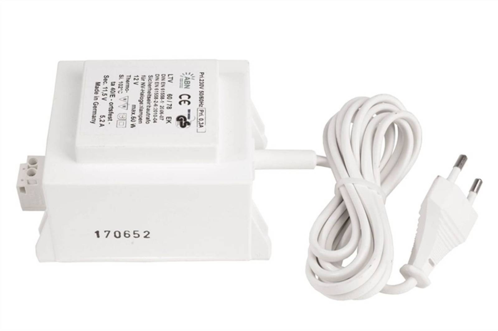 Trafo ABN Standard gewickelt 12V, 60VA, konventionell