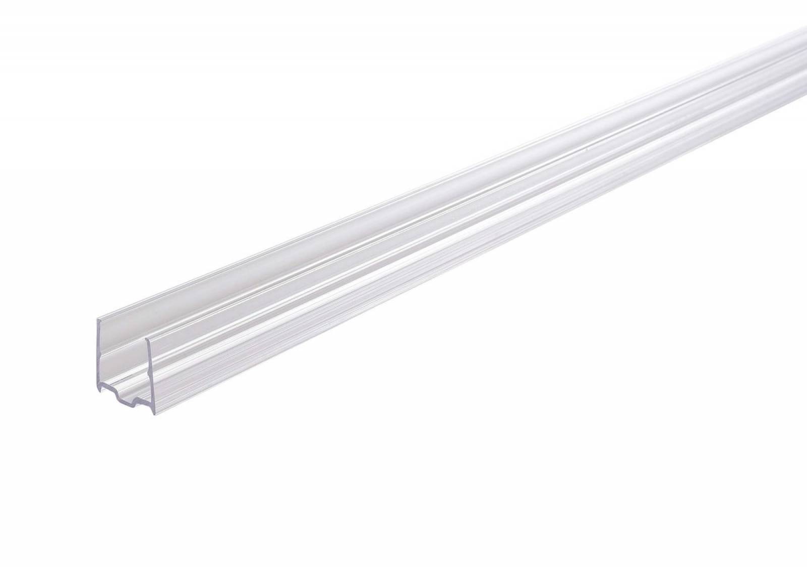 U-Profil Kunststoff transparent f�r D Flex Line TOP, L�nge: 1m, Breite: 19mm