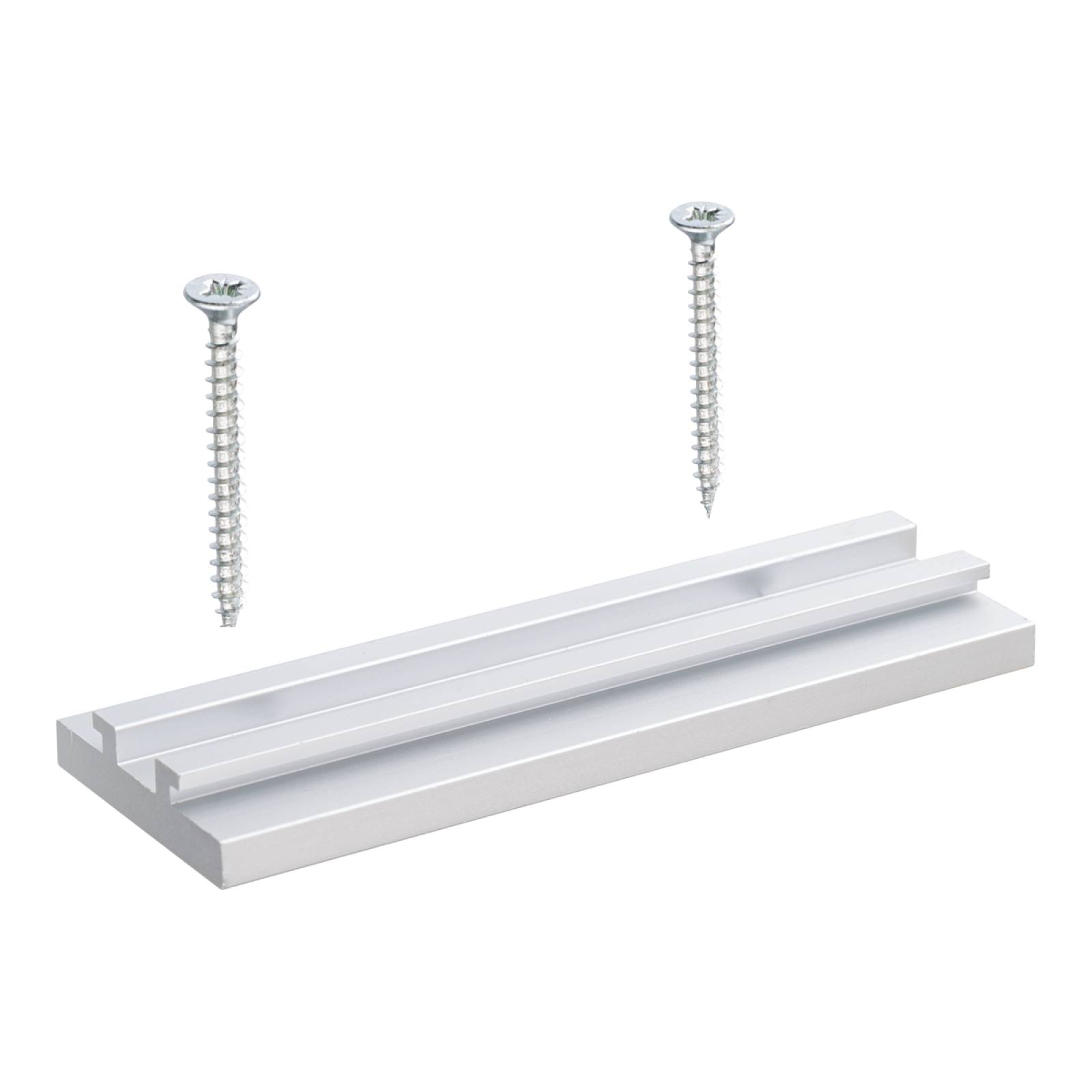 Untere Schiene Clip f�r NOVI, LUMI, META LED Messestrahler Displayleuchte 100x35x9,5mm