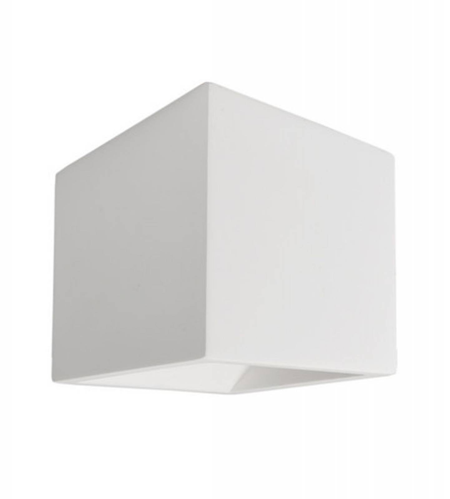 Up & Down Wandaufbauleuchte, Cube 115x115mm, G9, 1x max. 25W, Gips wei� �berstreichbar
