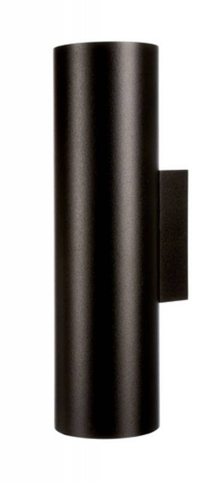 Up & down Wandaufbauleuchte 2-flammig Can, 2x max. 7,5W GU10, Alu schwarz