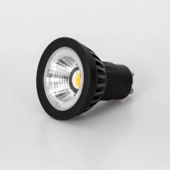 LED Leuchtmittel Spotlight GU10 DimToWarm 2700K-1800K CRI95 6W 405lm schwarz eloxiert