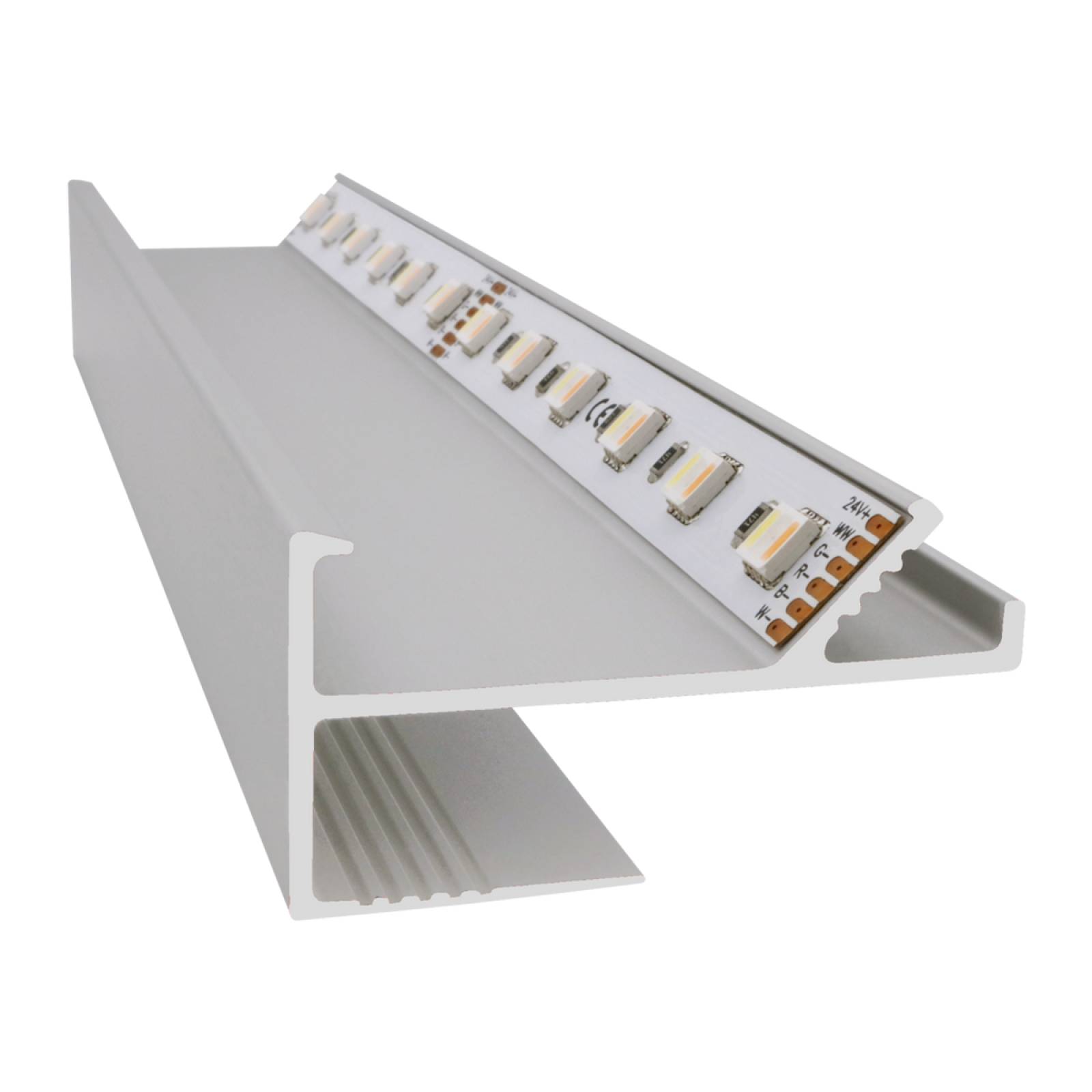 VT Aluprofil 2m wei�, f�r Lichtvoute, f�r max. 12mm LED-Stripes