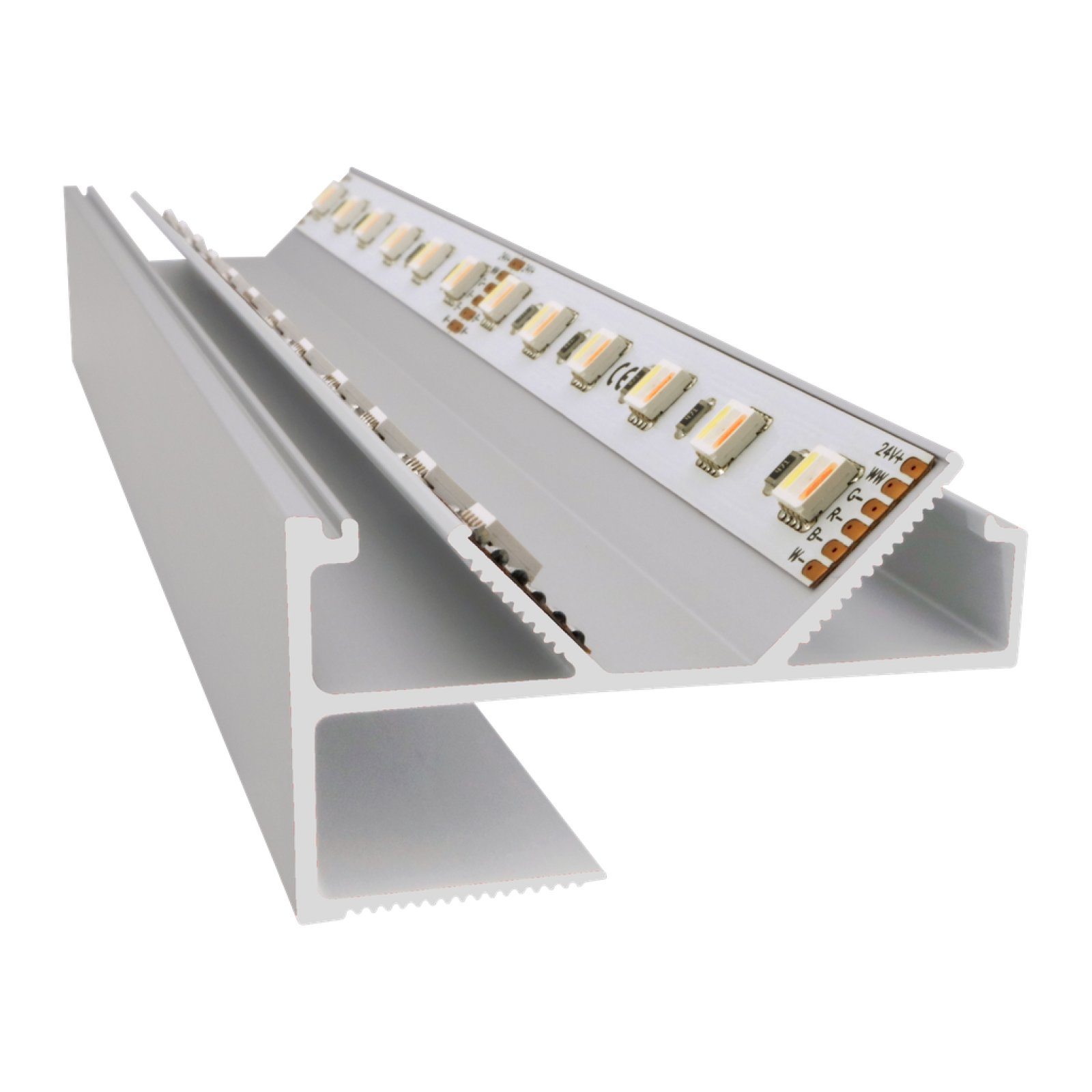 VTL Twin Aluprofil 2m, Lichtvoute f�r max. 2x LED-Stripes