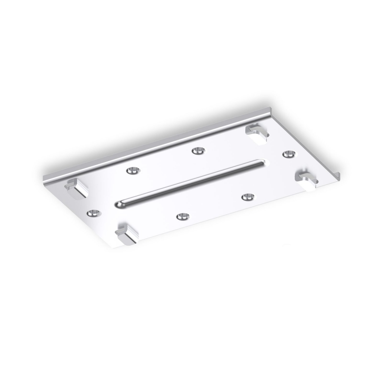 Verbinder f�r Deckenaufbauleuchte, Isoled Langfeldleuchte bei Aufputzmontage