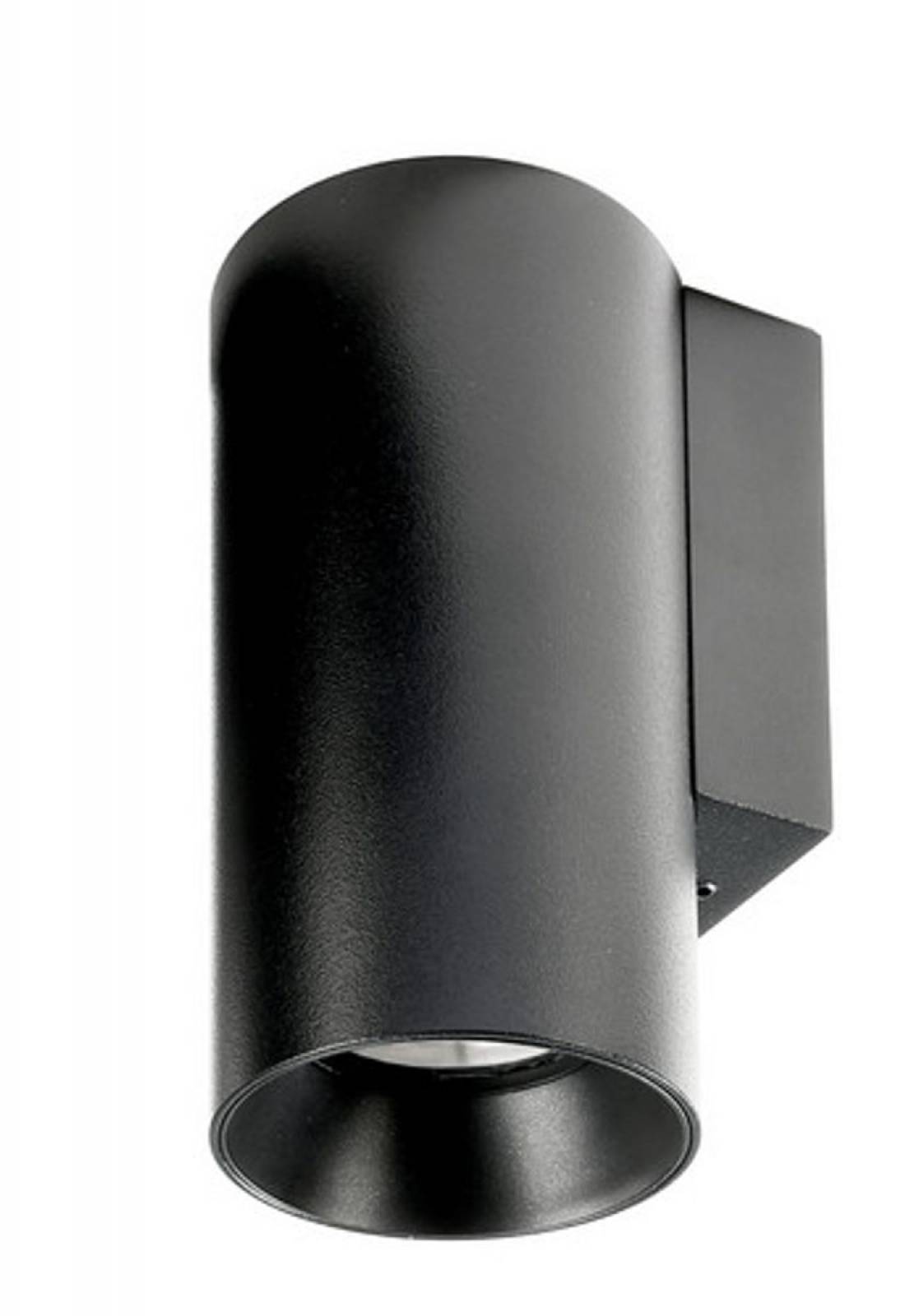 Wandaufbauleuchte 1-flammig Can, nach unten strahlend, max. 7,5W GU10, schwarz