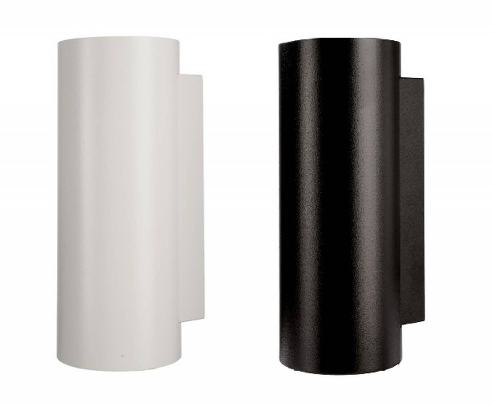 Wandaufbauleuchte Up & Down, Can IP65, 2x max. 7,5W GU10, Alu wei�/schwarz